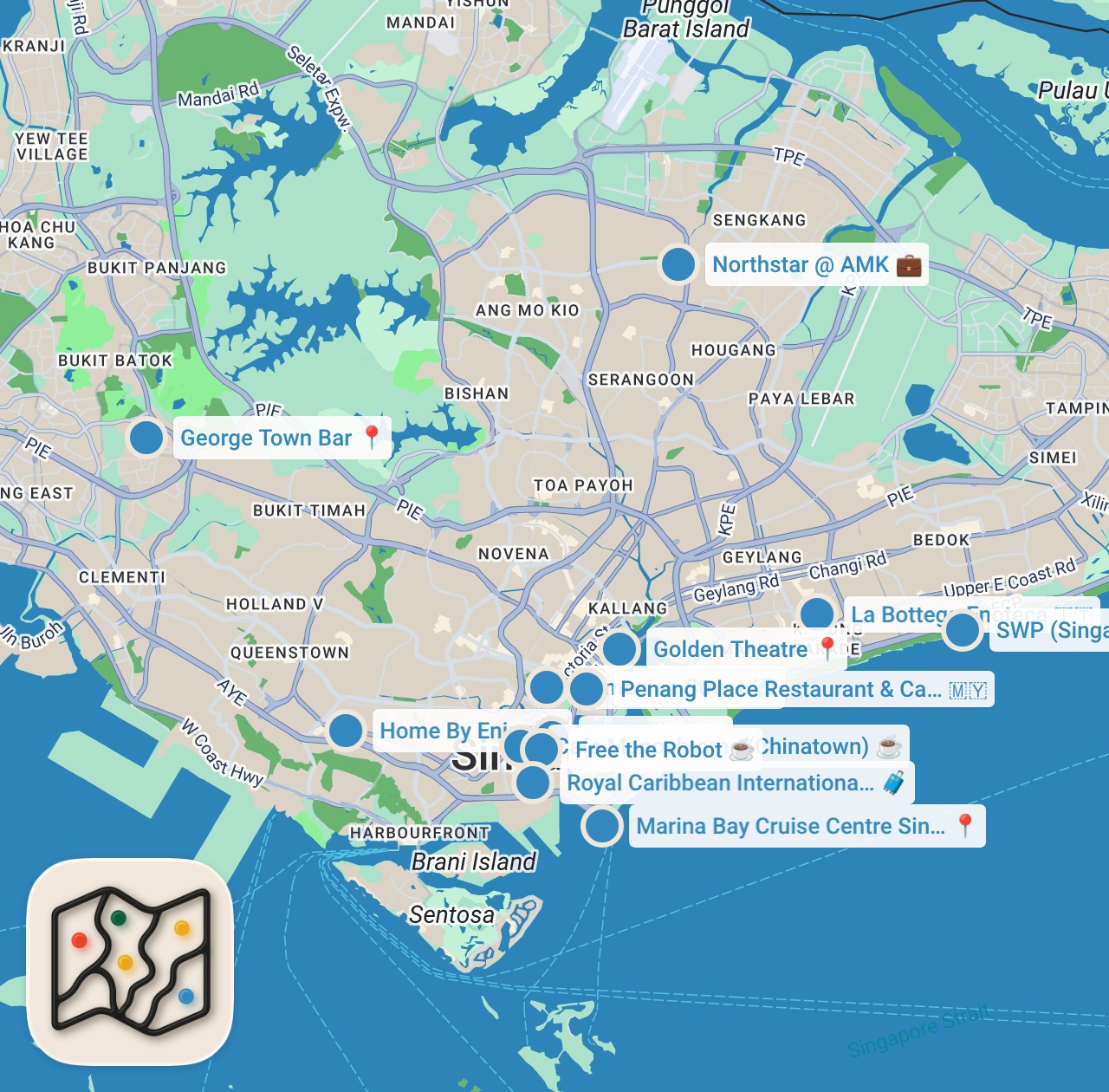 Map preview for 15 Reasons Why A Cruise is the BEST Vacation Ever • Royal Caribbean • Singapore to Penang Malaysia