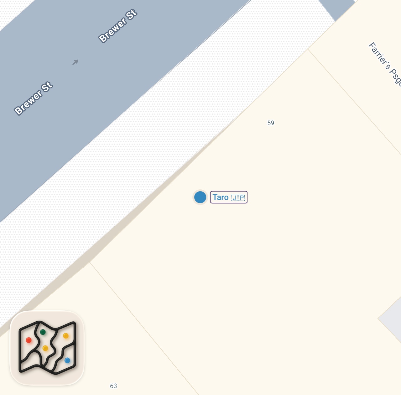 Map of 1 spots from Asking Strangers Where to Eat 🍣