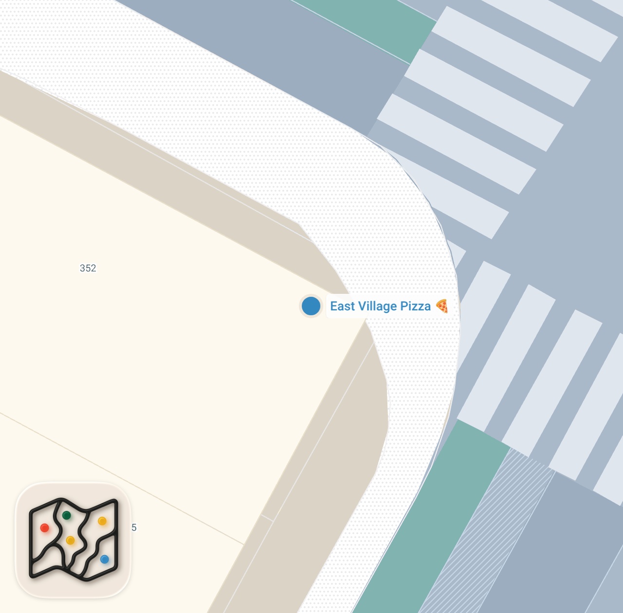 Map preview for Trying The Viral Double Stacked Pizza In NYC at East Village Pizza