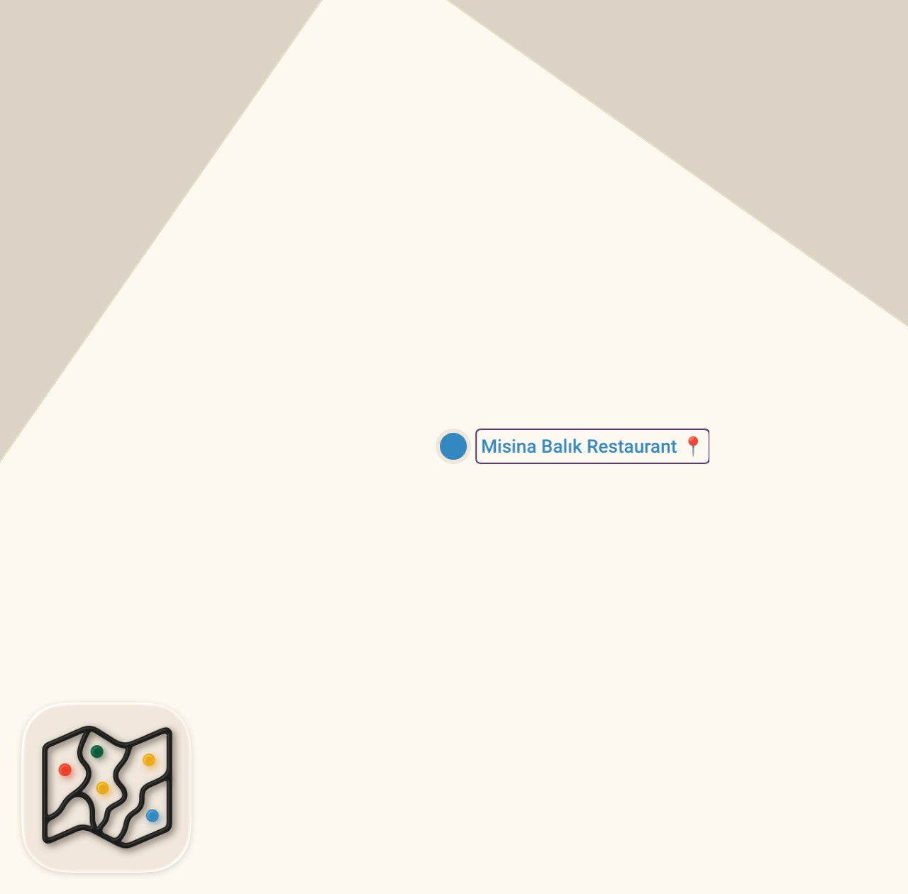 Map of 1 spots from KİŞİ BAŞI 3000 #balık #yemek #meze
