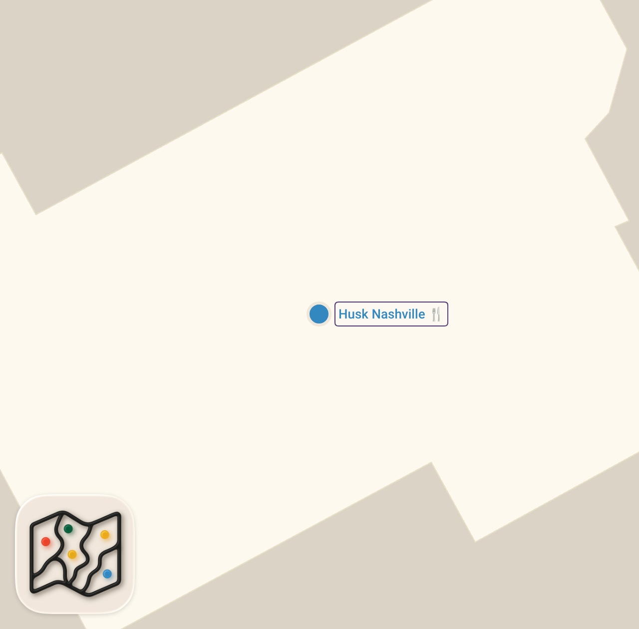 Map preview for Mouthwatering SOUTHERN Food in NASHVILLE | HUSK, Nashville