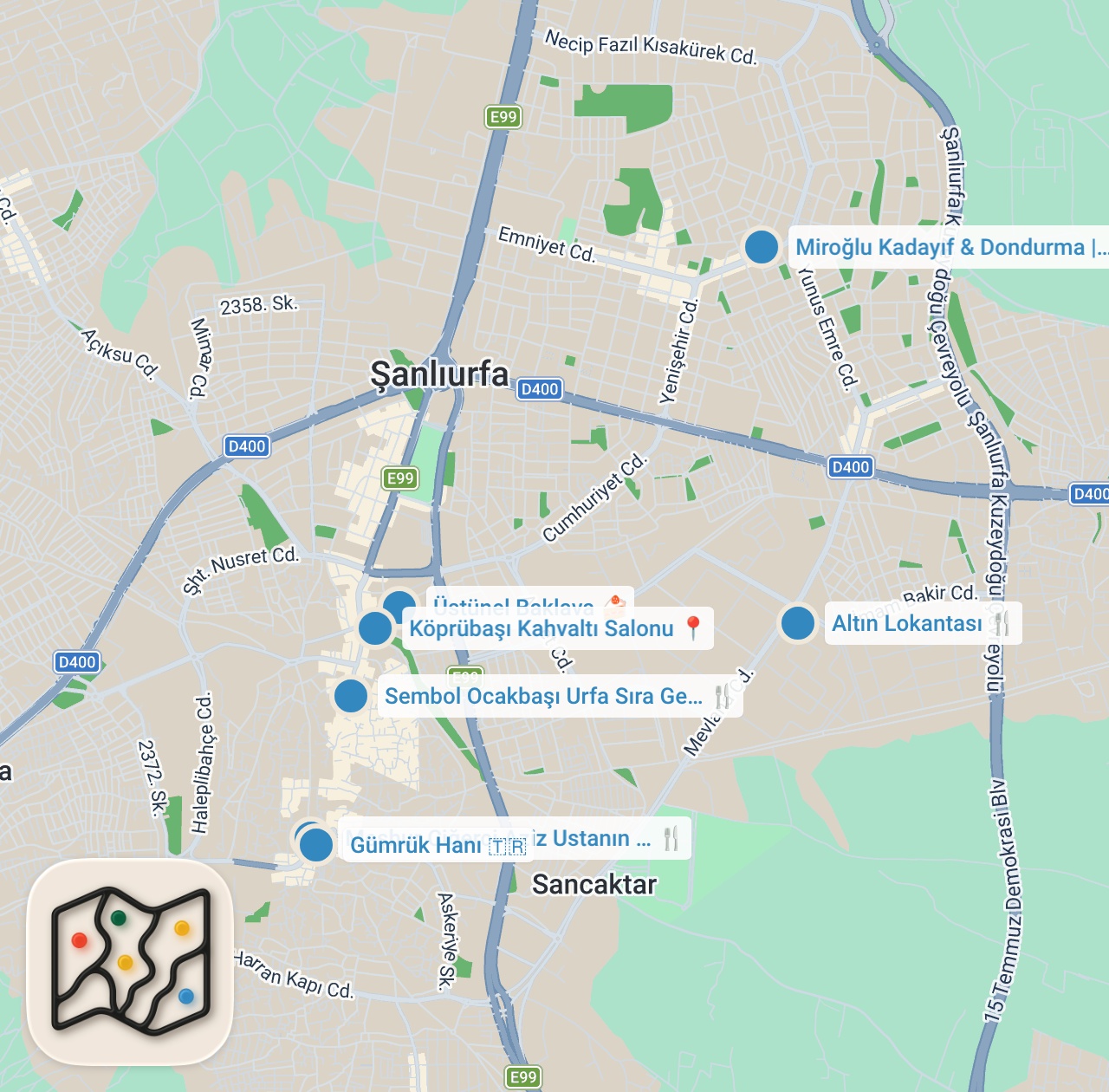 Map preview for URFA LEZZETLERİ (SIRA GECESİNDE HALAY ÇEKTİK)