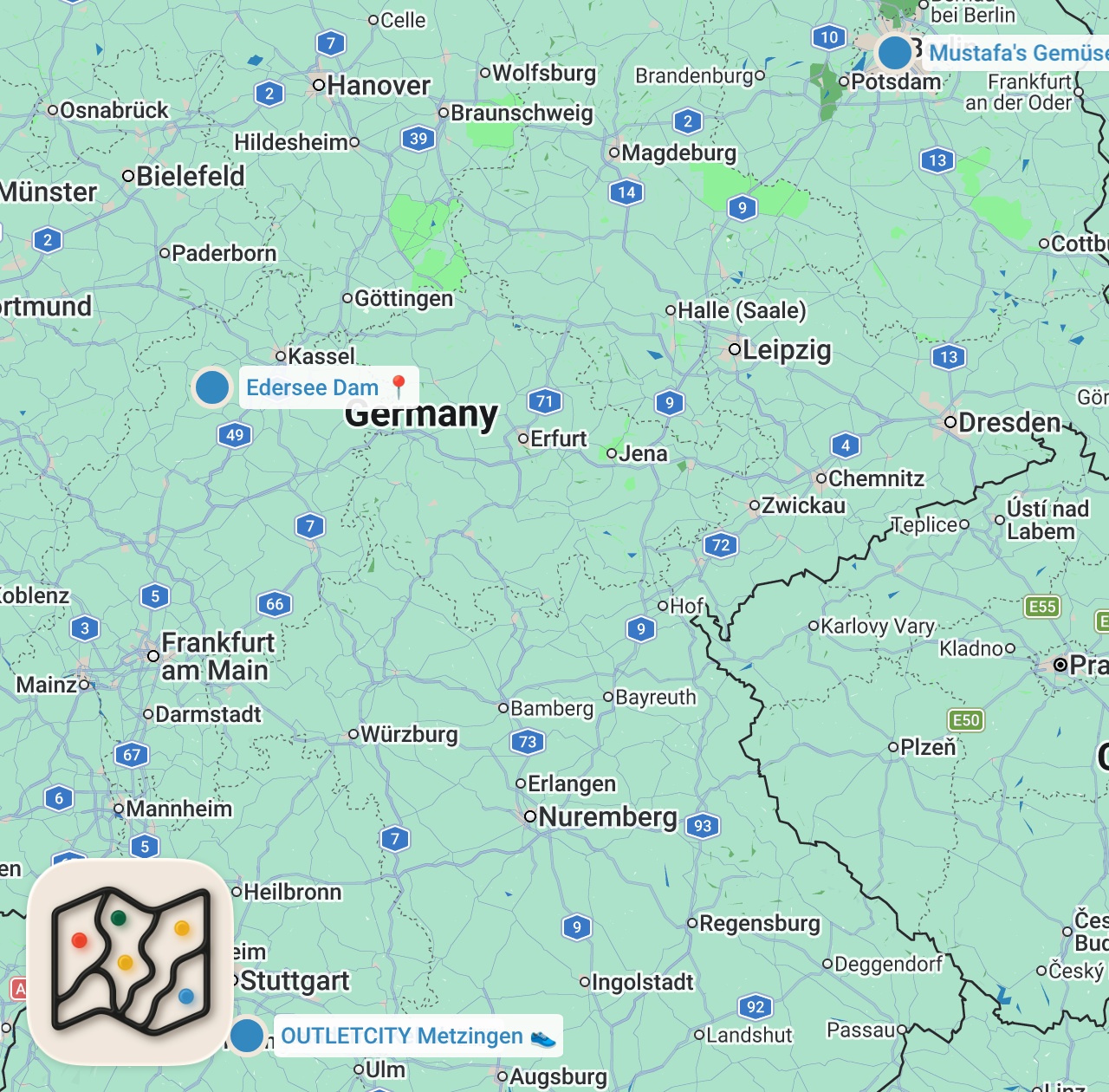 Map preview for Keladams Kebab - Ist DAS der beste Döner Deutschlands?