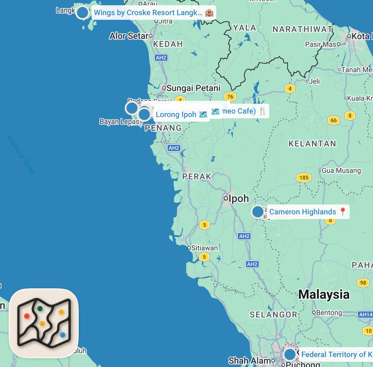 Map preview for MALAYSIA: 10 Dinge, die ich gerne vorher gewusst hätte! | Malaysia 2023 Erfahrung