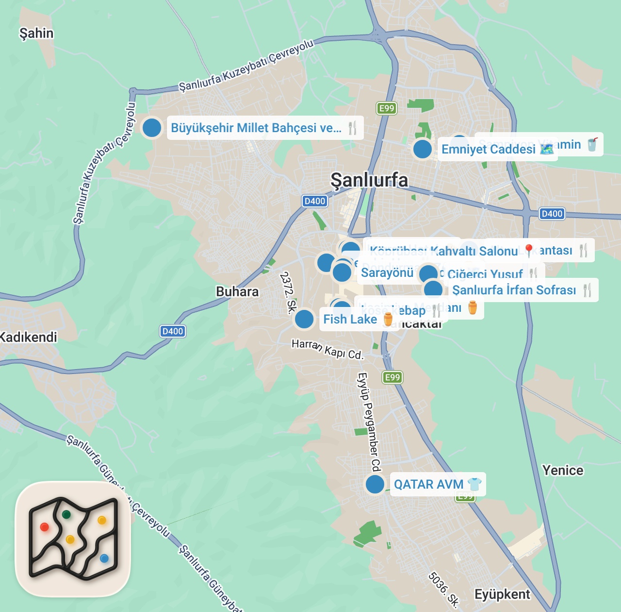 Map preview for ŞANLIURFA’DA 1 GÜNDE NE YENİR!!! BİR GÜNDE DÜNYALARI YEDİM!!!
