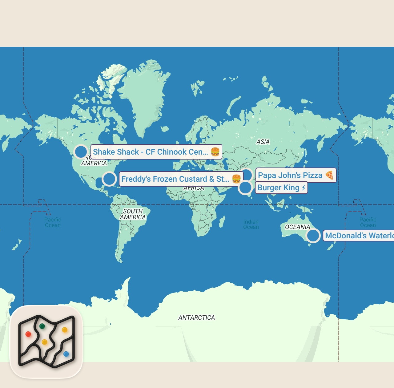 Map preview for Eating NEW Fast Food Menu Items... (MUST TRY)