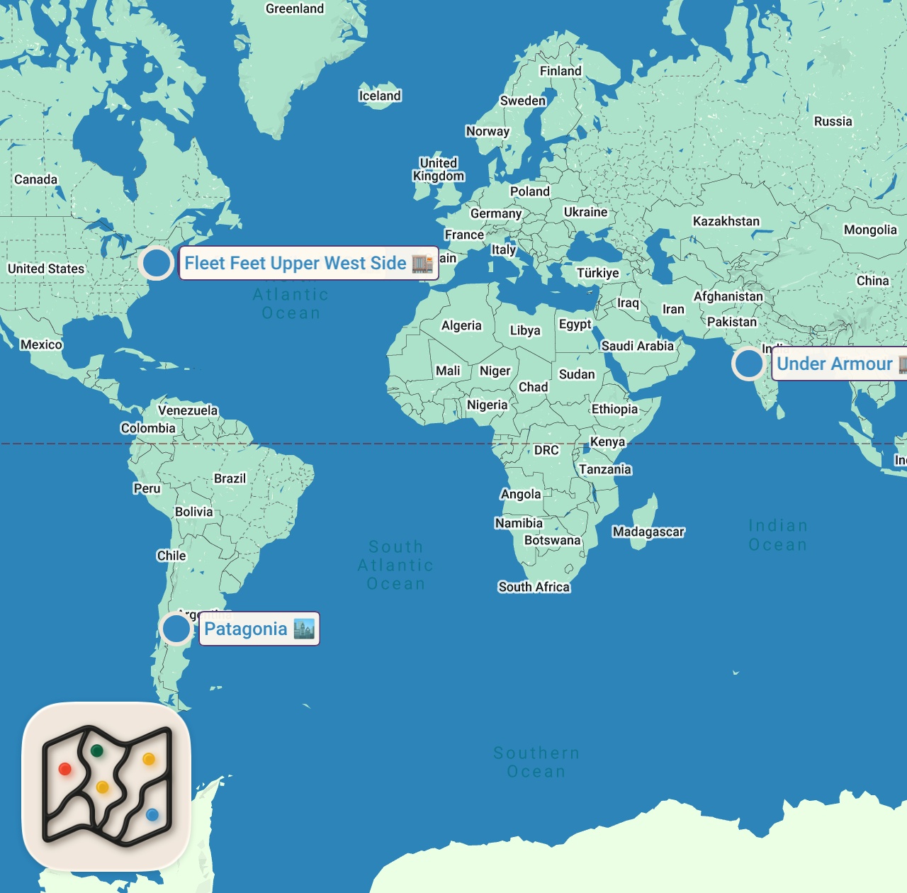 Map of 6 spots from Travel Tips: Packing Hacks, Tips & Essentials