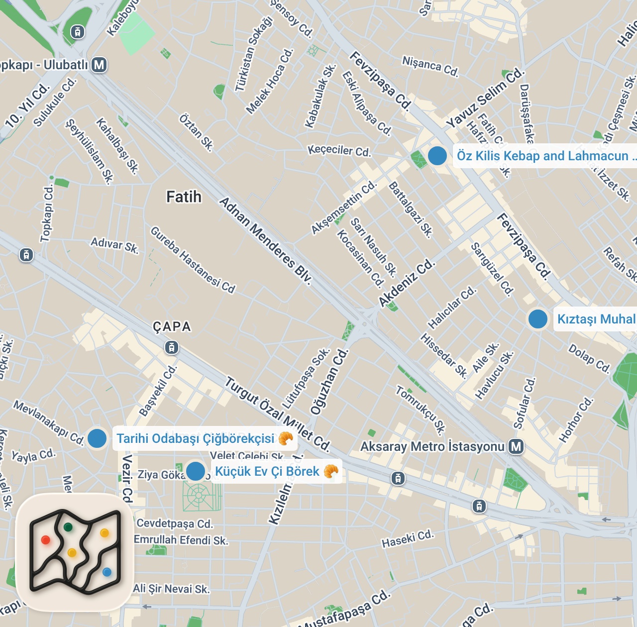 Map preview for Nostalji Özel Bölüm | Çi Börek, Lahmacun, Kazandibi - Ayaküstü Lezzetler