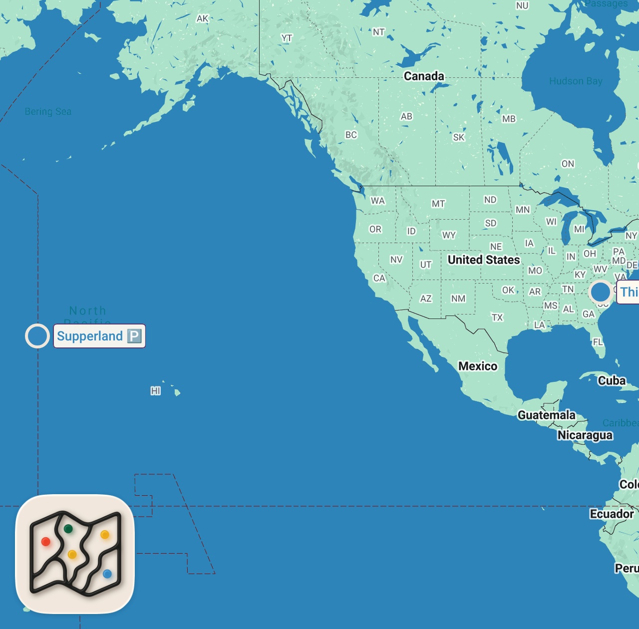 Map preview for Eating at The Most UNUSUAL Restaurants For 24 Hours... (North Carolina)