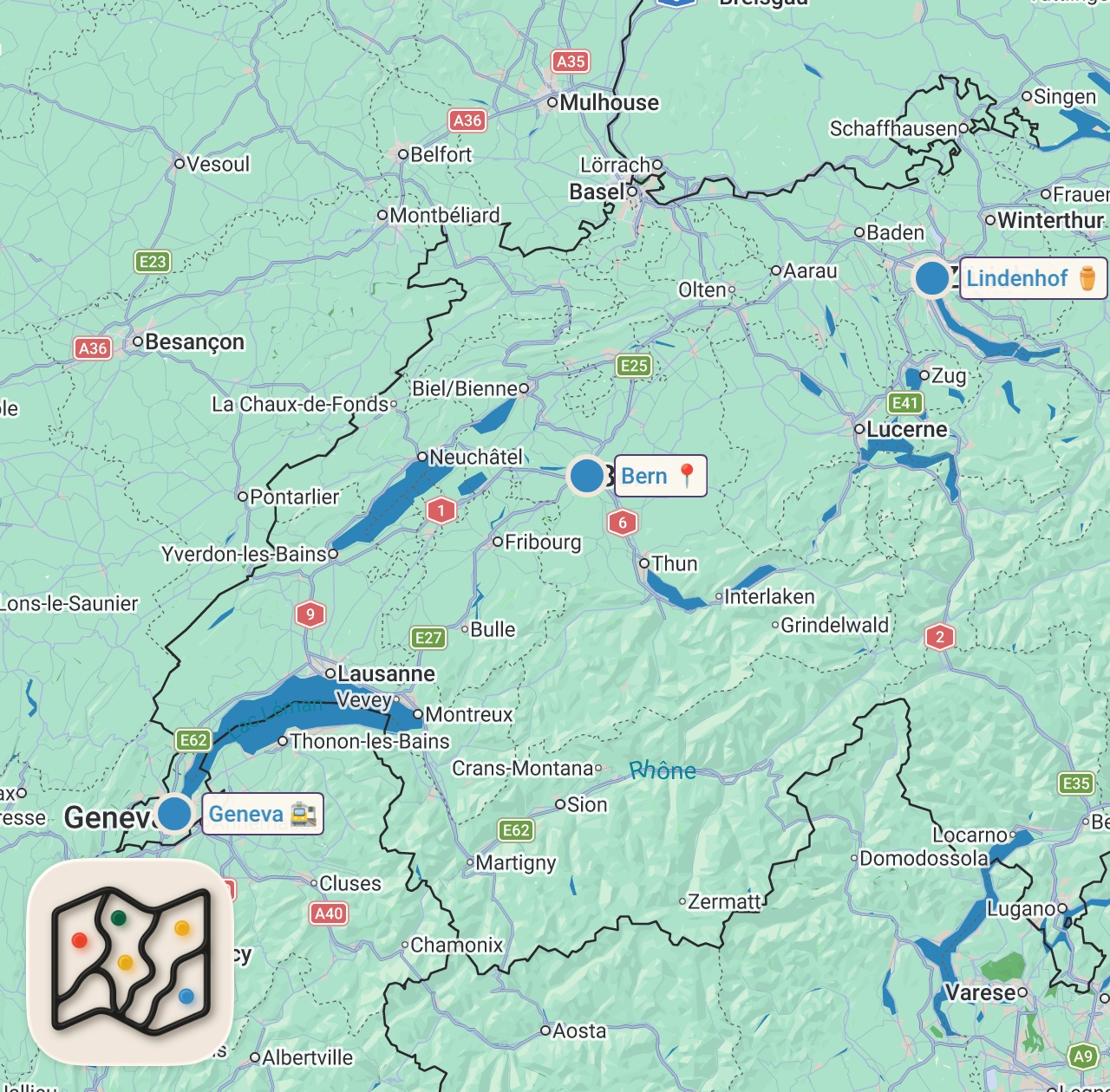 Map preview for Leben In Der SCHWEIZ – Land Der Natürlichen Schönheit Und Effizienz – Dokumentarischer Vlog