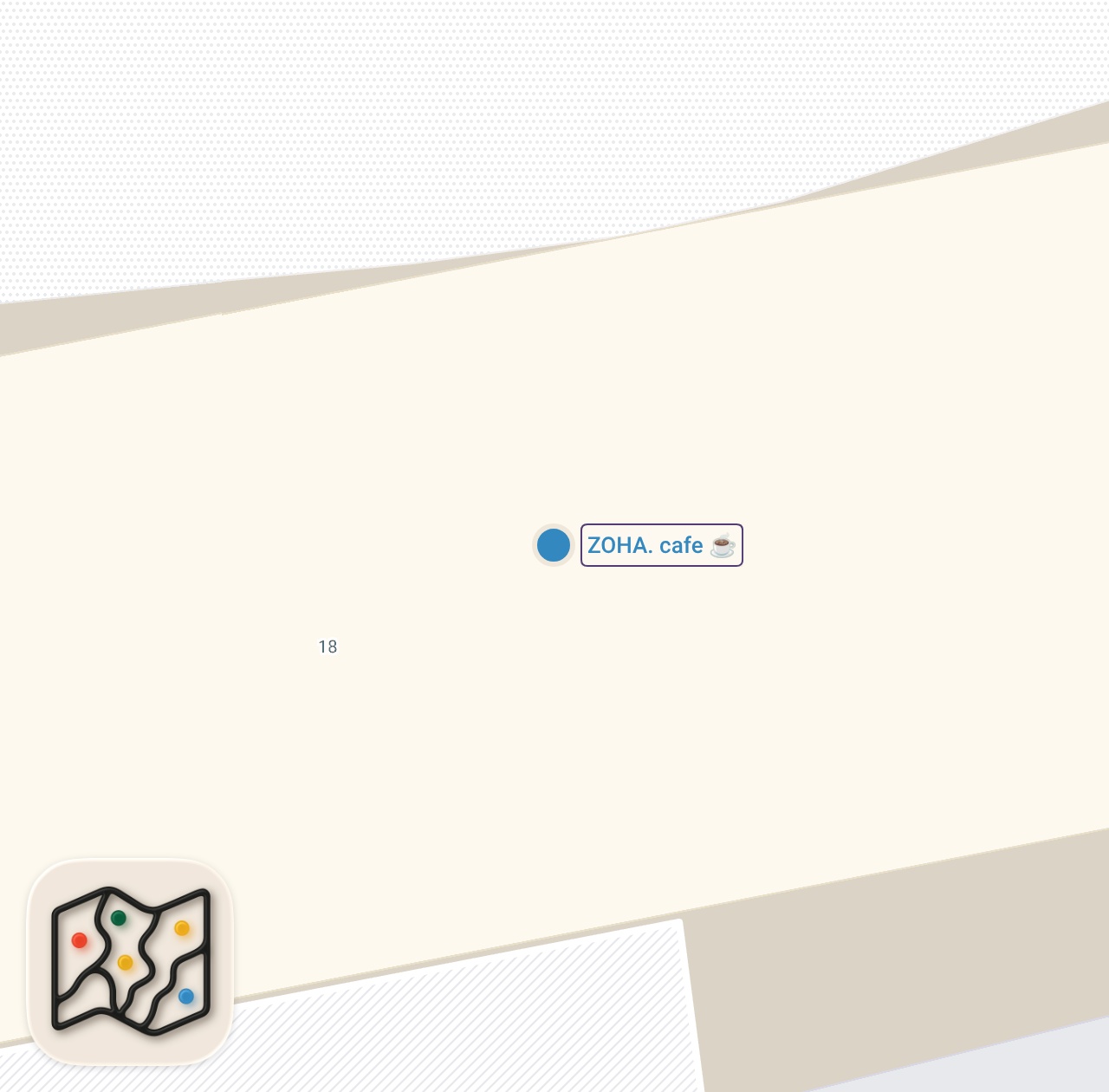Map of 1 spots from ZOHA CAFE LOCATED IN HACKNEY #food #halalentertainment #foodie #foodiechronicles #halalfood