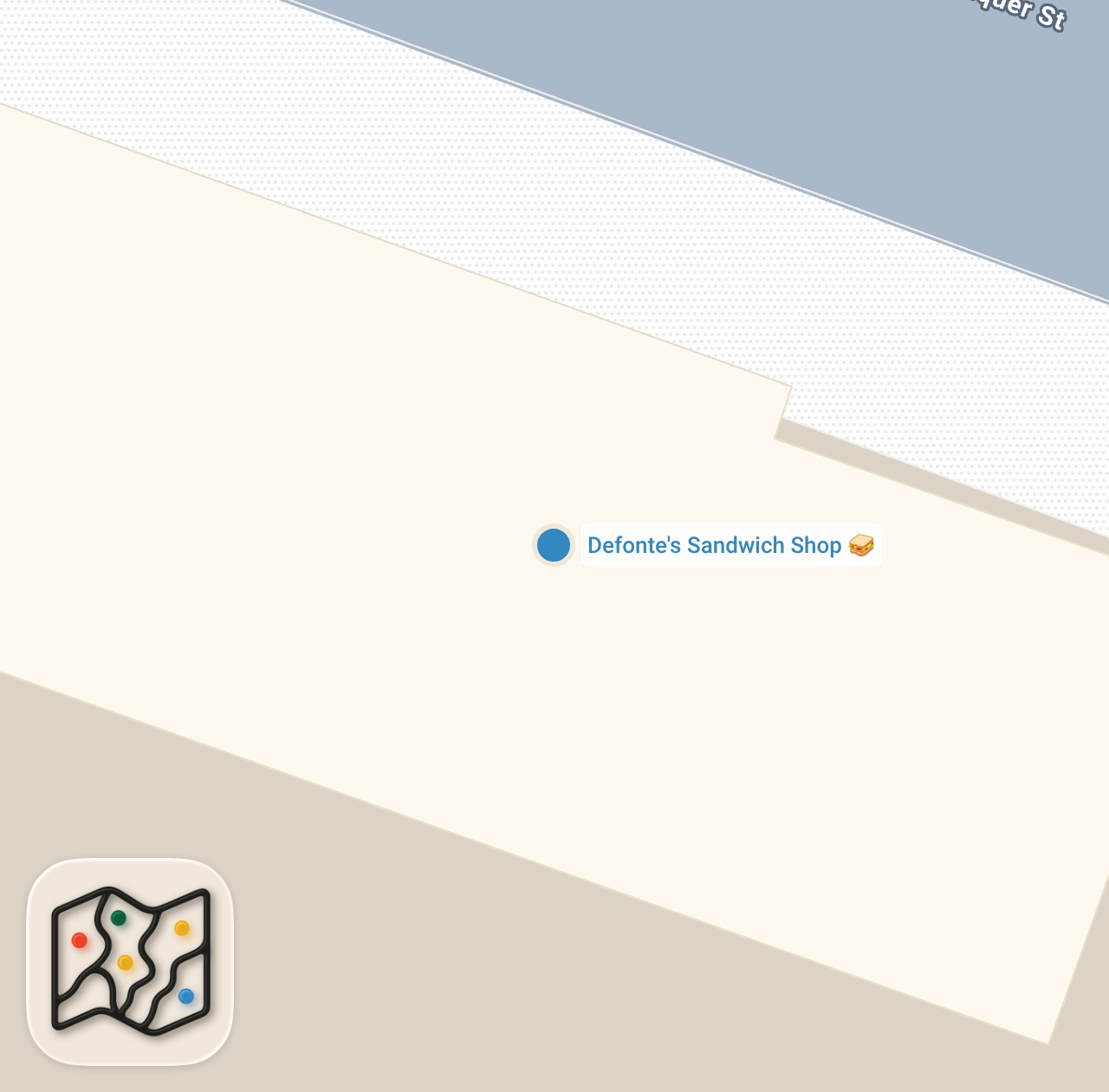 Map preview for Must try this legendary sandwich shop #sandwich #brooklyn #foodie