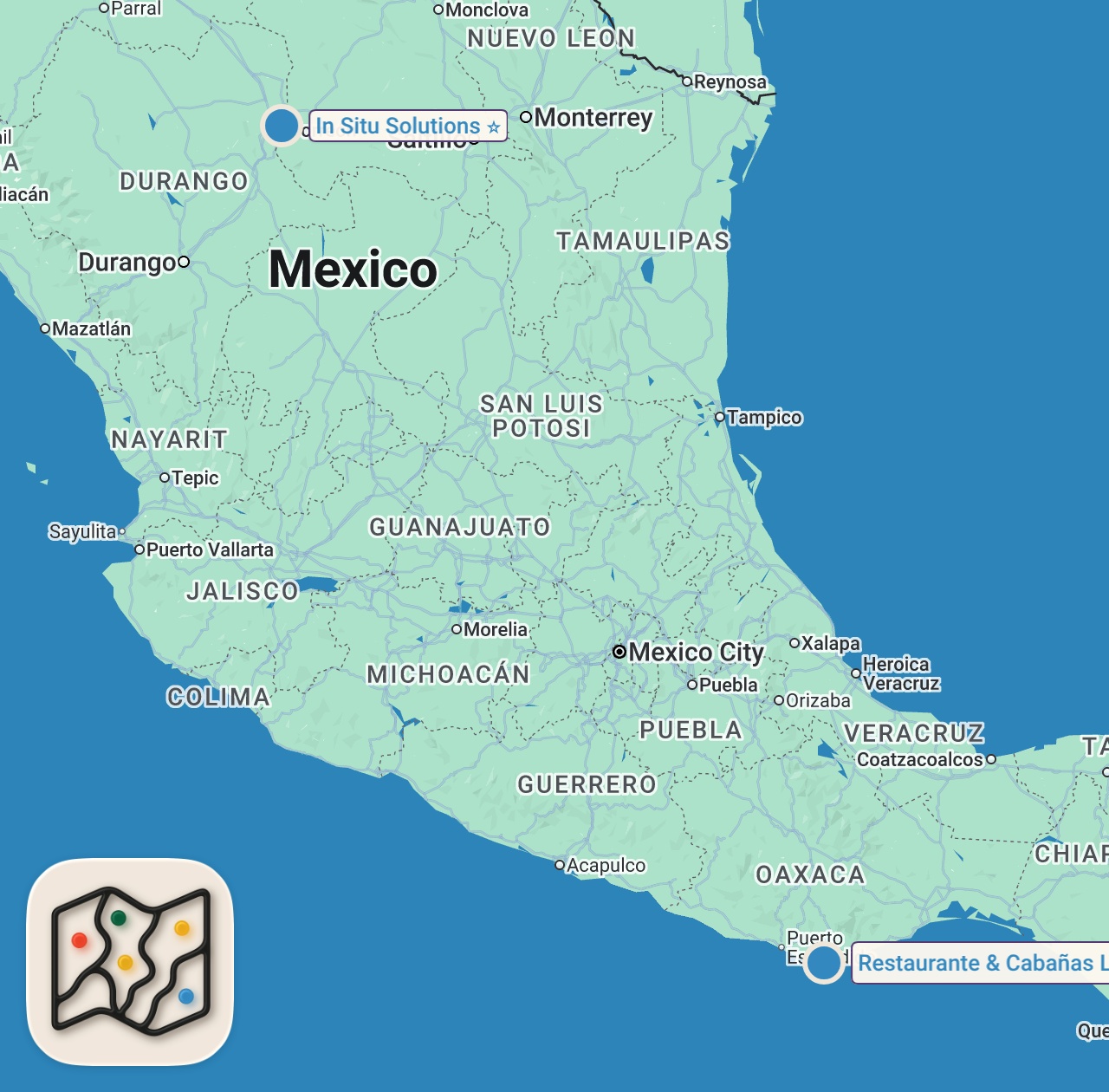 Map of 2 spots from Marko's October 2017 Favorites