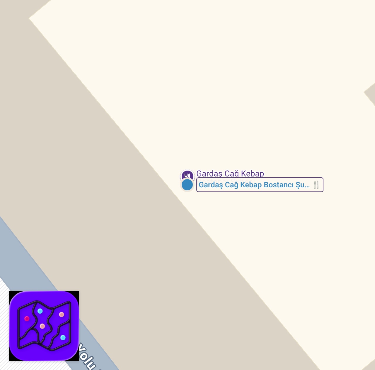 Map of 1 spots from Evlilikte eşinizi mutlu etmenin formülü: çok sevdiği cağ kebabını yemeye iyi bir kebapçıya götürmek.
