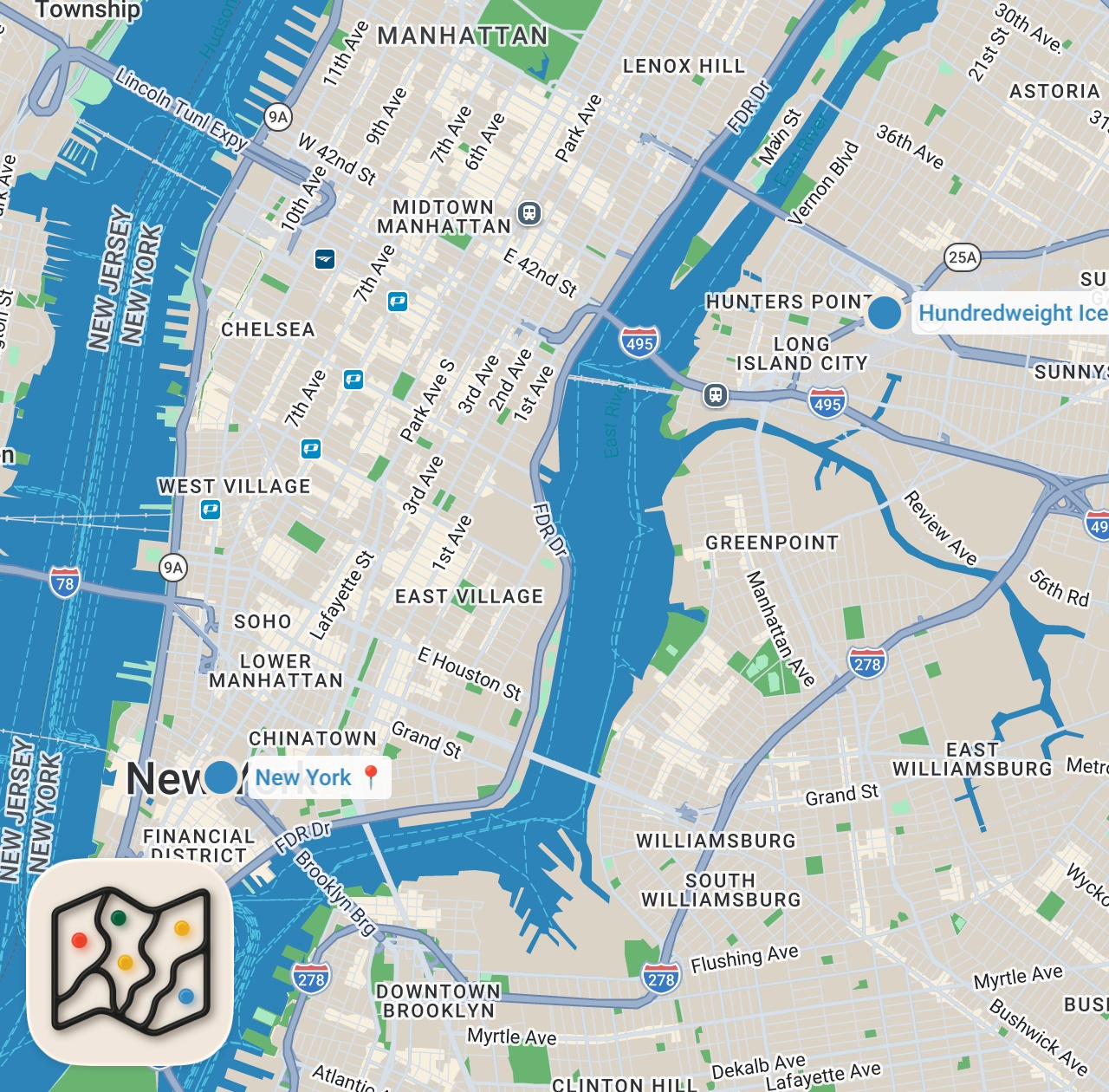 Map preview for Making $2.7 Million A Year Selling Ice In NYC | Small Business