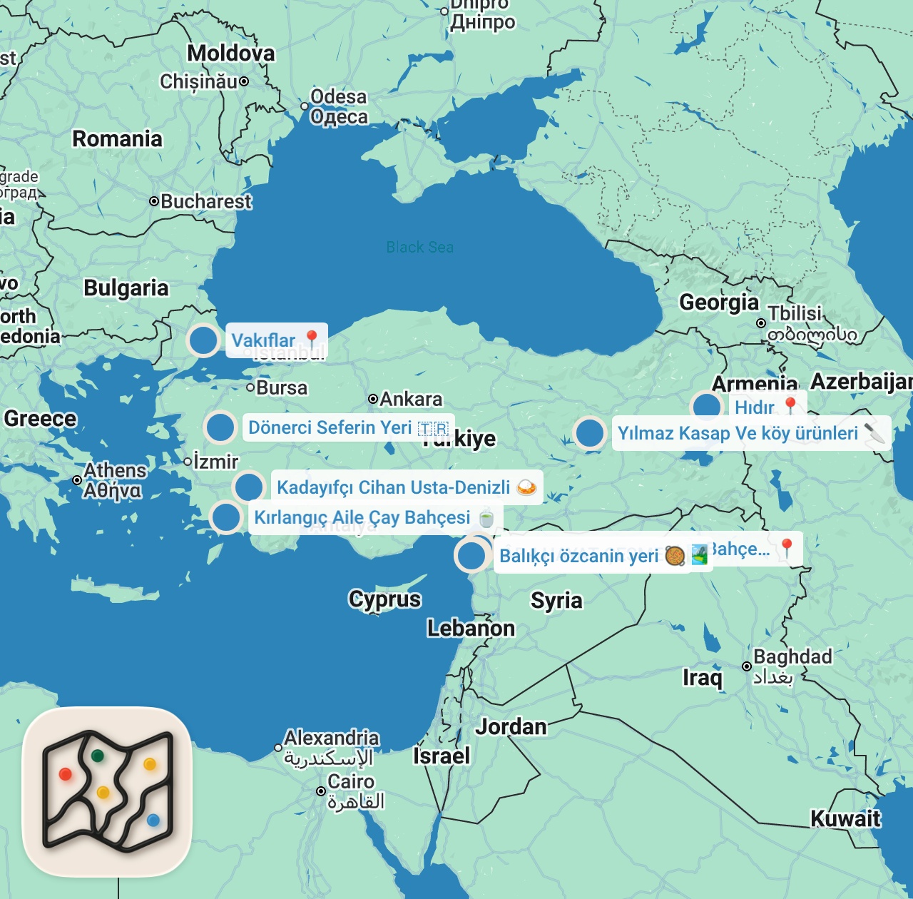 Map preview for SAMANDAĞ’DA 1 GÜNDE NE YENİR!!!