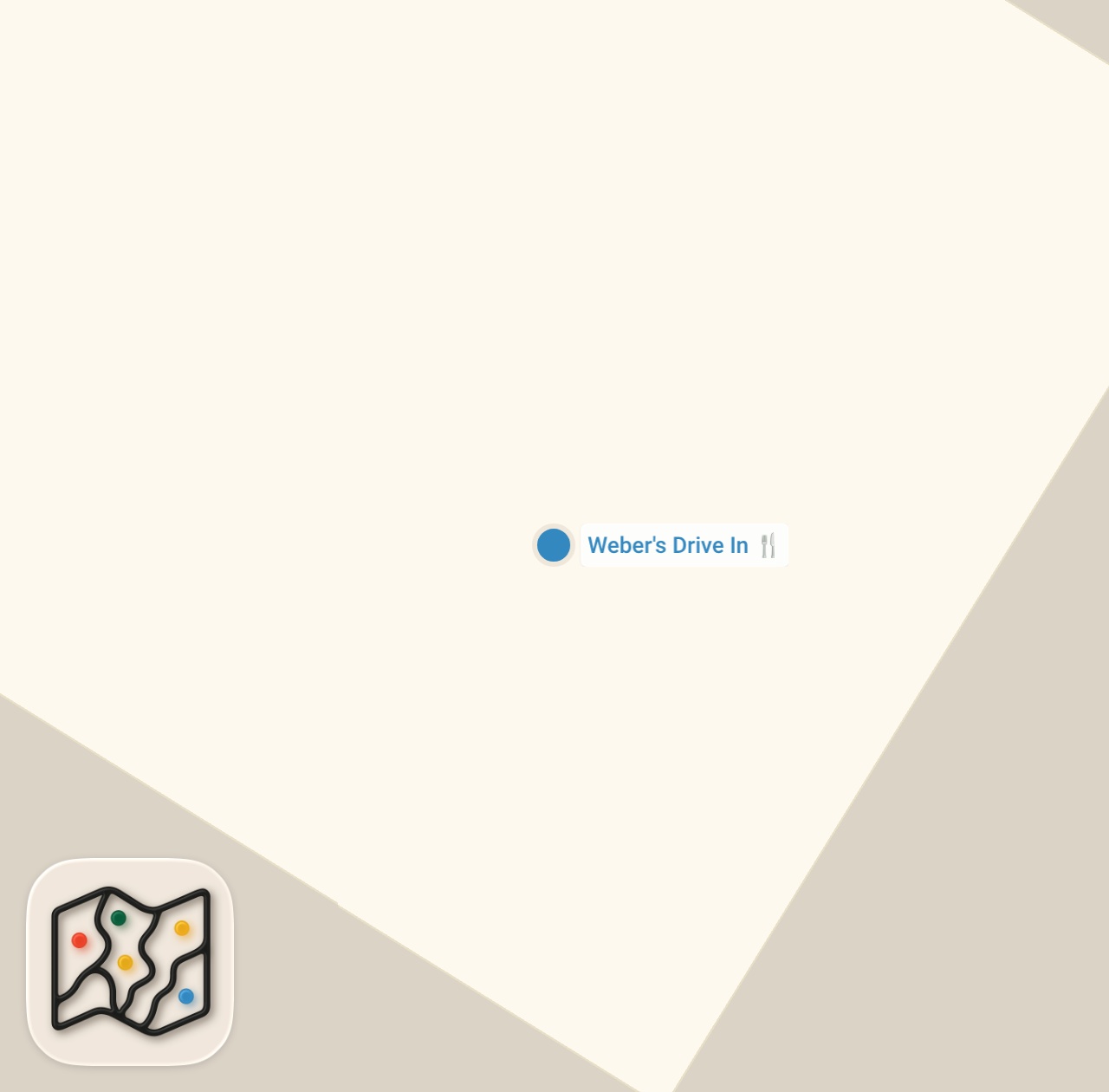 Map preview for Weber's: Keeping the Dining Drive-in experience alive