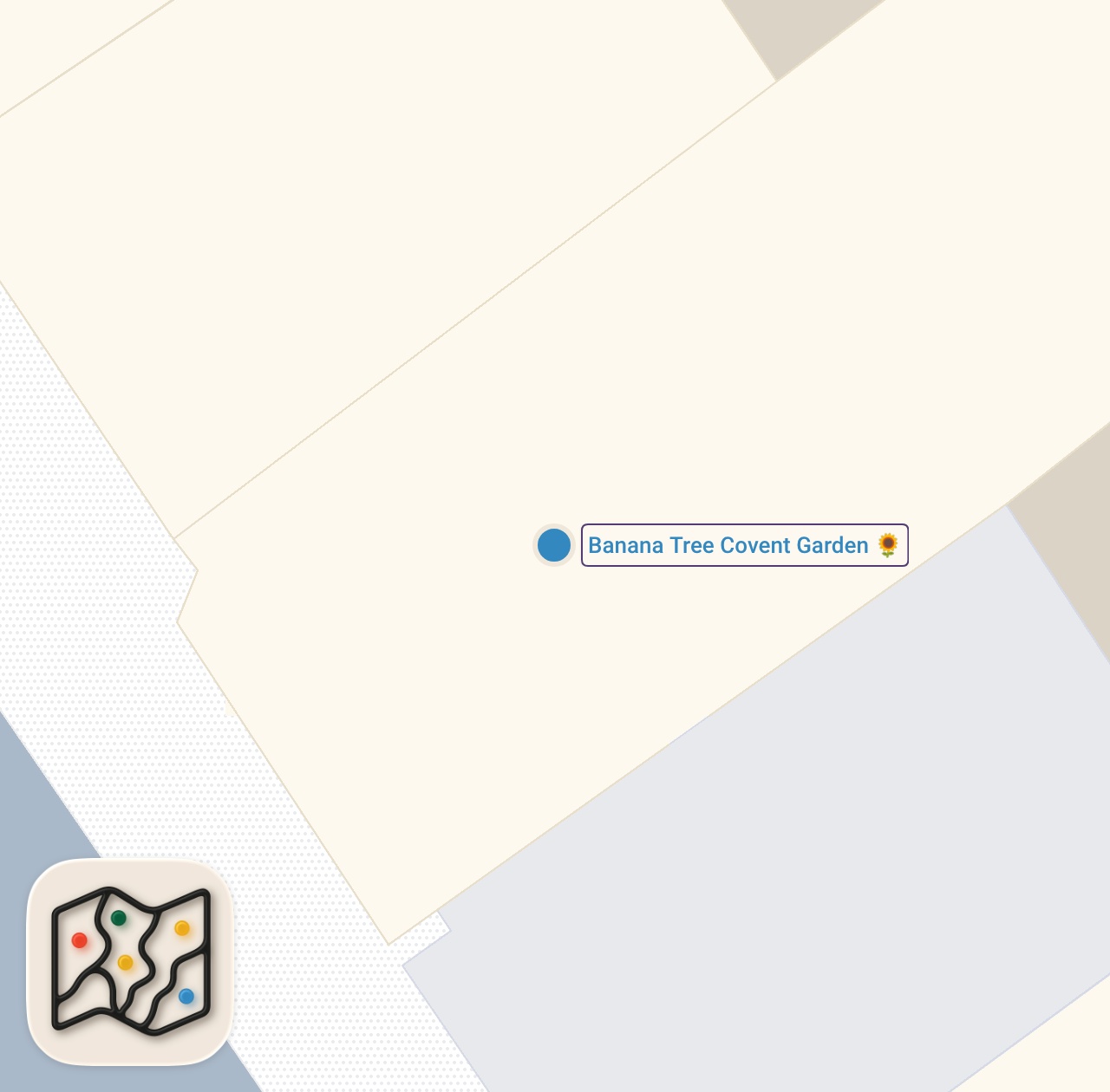Map of 1 spots from BANANA TREE LOCATED IN SOHO #food #foodie #thai #malaysian #japanese
