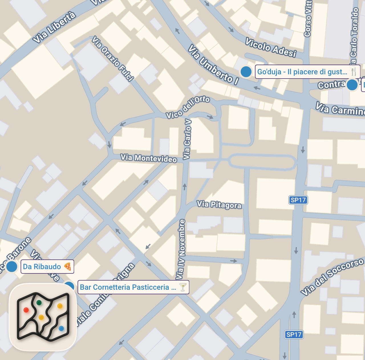 Map preview for ITALIAN FOOD in TROPEA - Pizza & Calabrian Grilled Meat