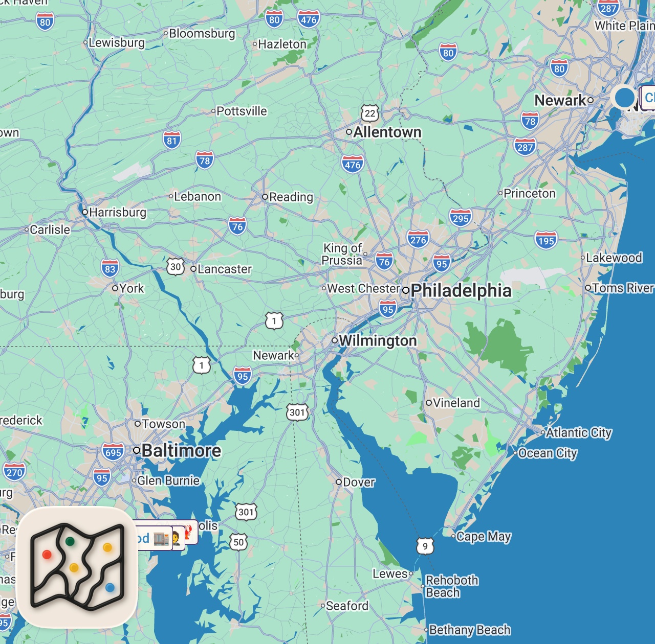 Map of 6 spots from I Asked Michelin Chefs to Make $20 Budget Meal