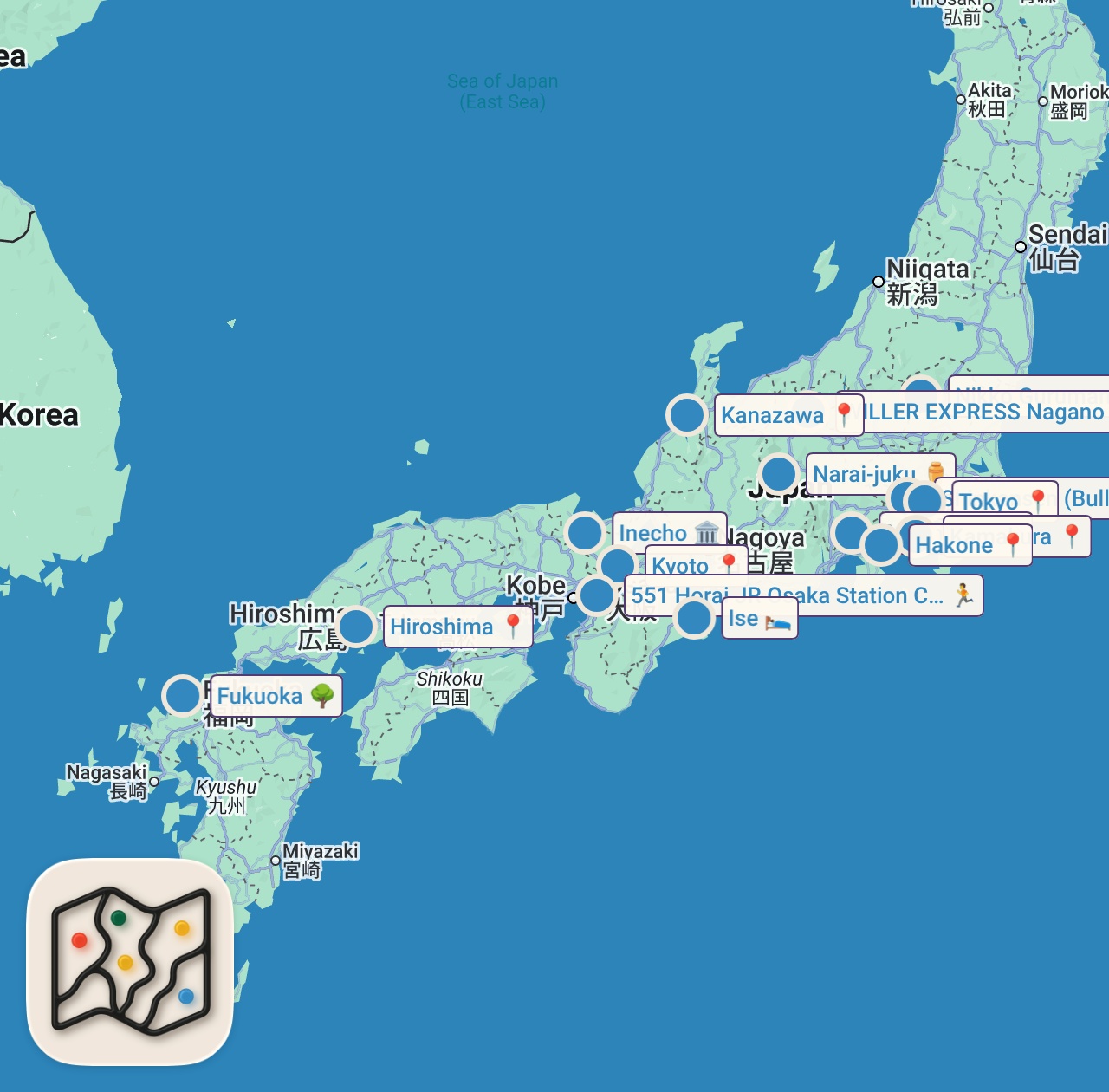 Map of 18 spots from Japan Travel Guide: Best Things To Do in Japan 2026 4K