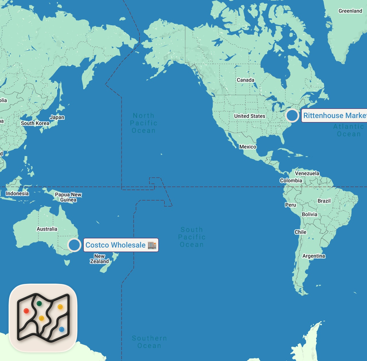 Map of 2 spots from I Tested Viral Super Market Food Hacks... (UNBELIEVABLE )