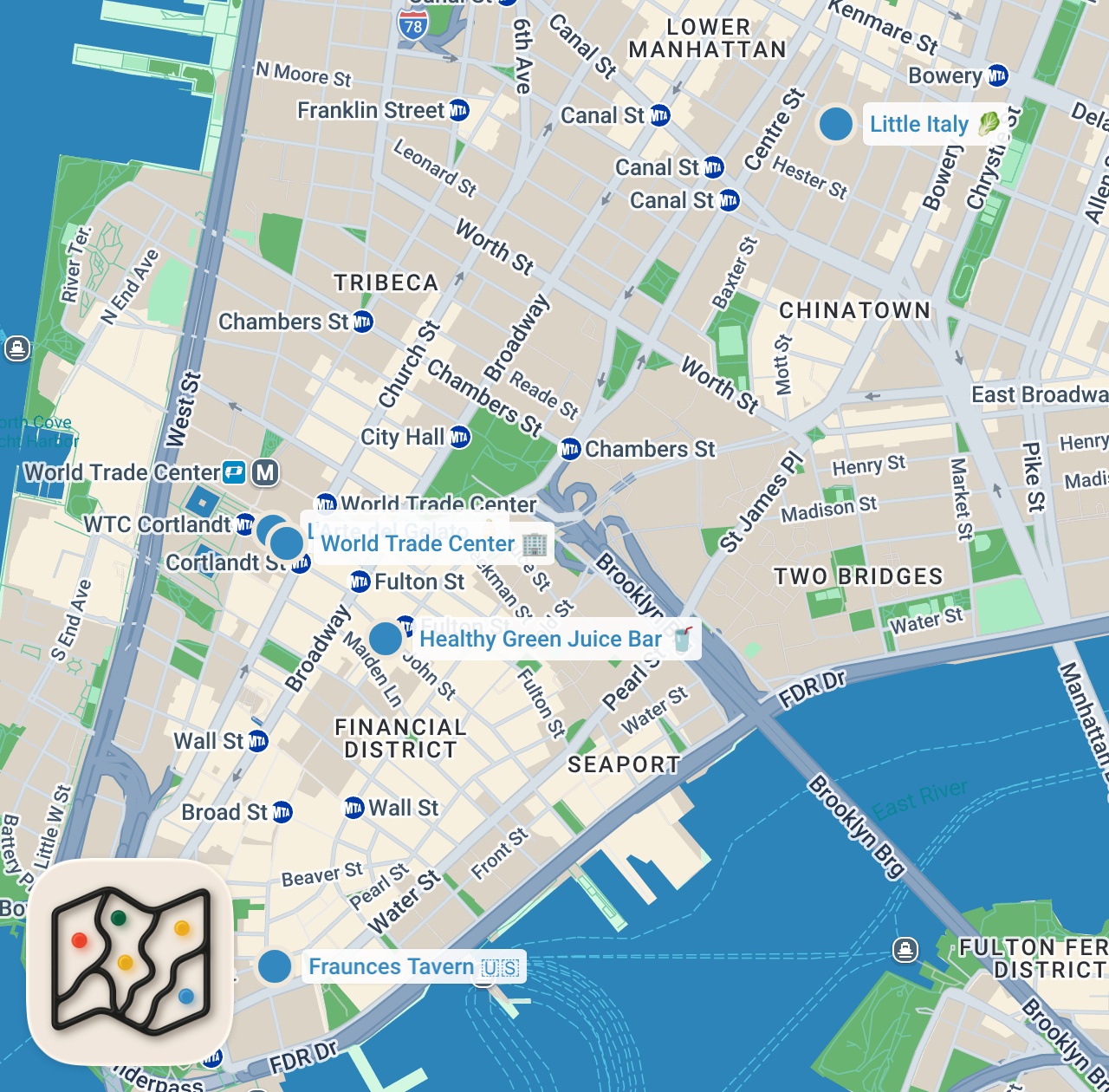 Map preview for I Tried NYC Scam Restaurants