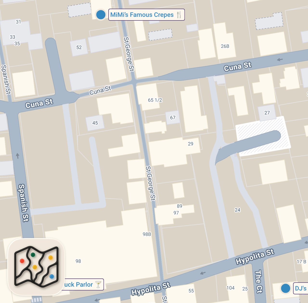 Map preview for Eating Instagram’s Most Viral Food For 24 Hours (St. Augustine)