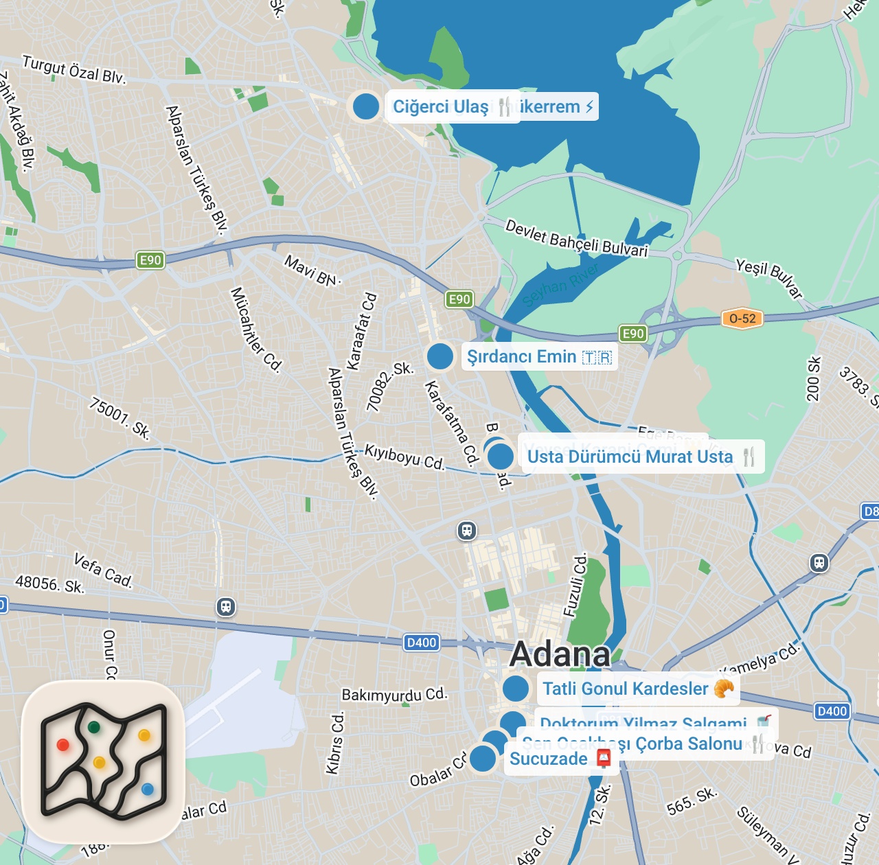 Map preview for ADANA’NIN EN’LERİ!!! @FIRATSOBUTAY