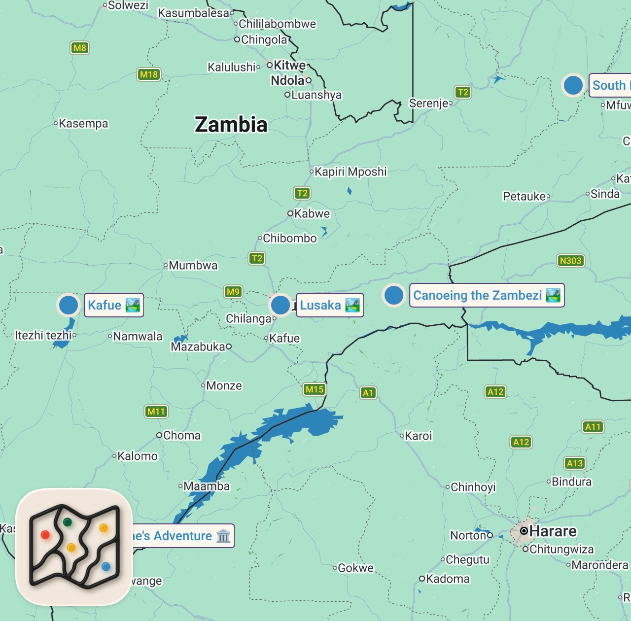 Map preview for Luxury Side Of Zambia Nobody Talks About - Lusaka, First Impressions 🇿🇲