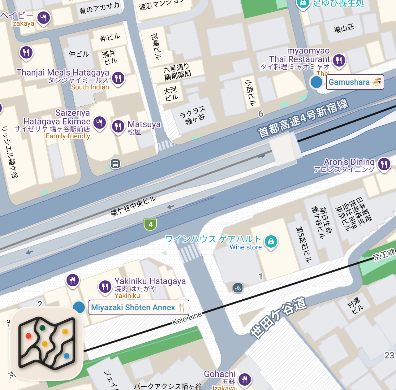 Map of 2 spots from What Locals Actually Eat in Tokyo (Not Tourists) | Hidden Bites | Japan byFood