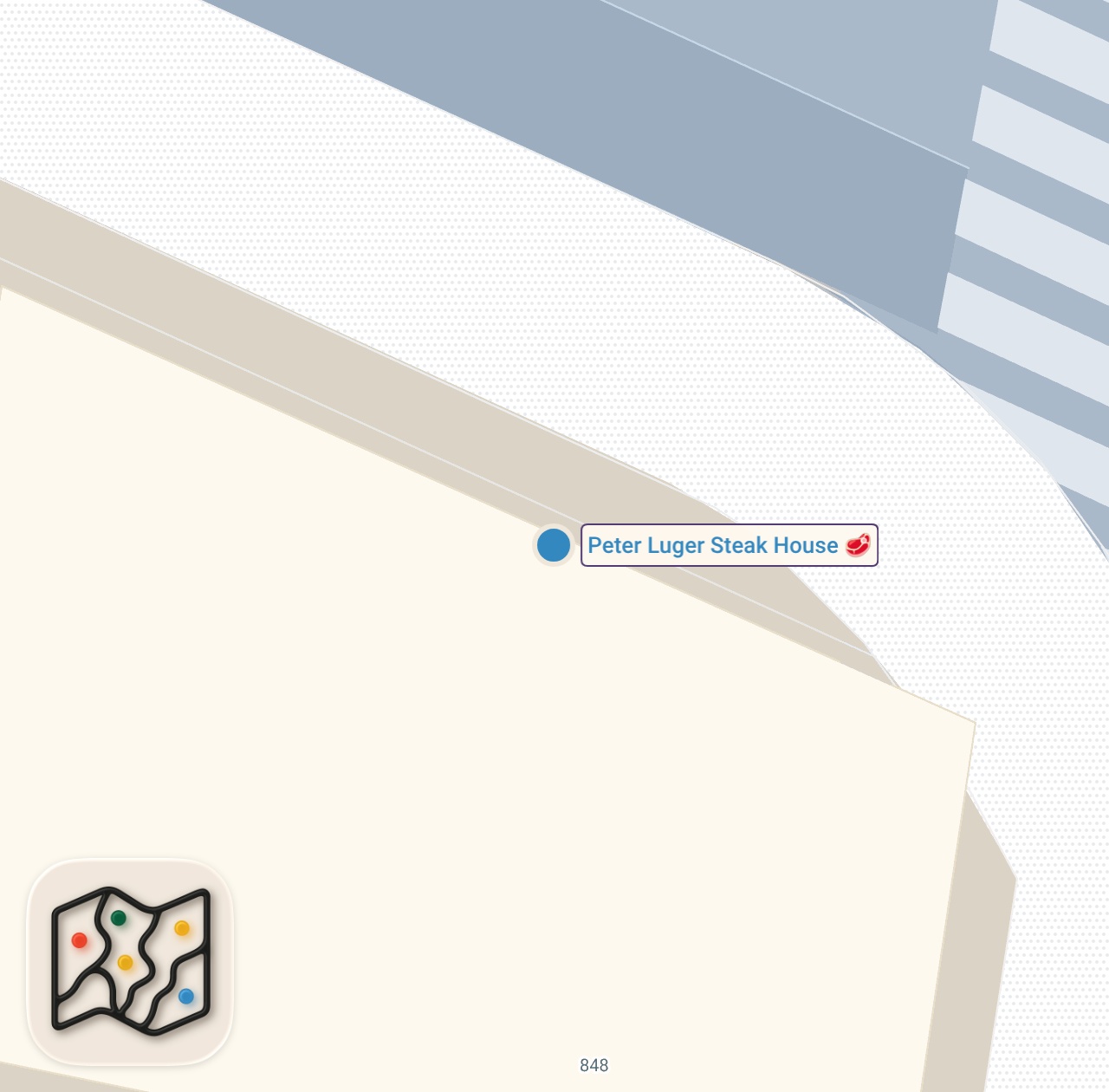 Map of 1 spots from POV: Solo Upscale Dinner at the Best Steakhouse in New York