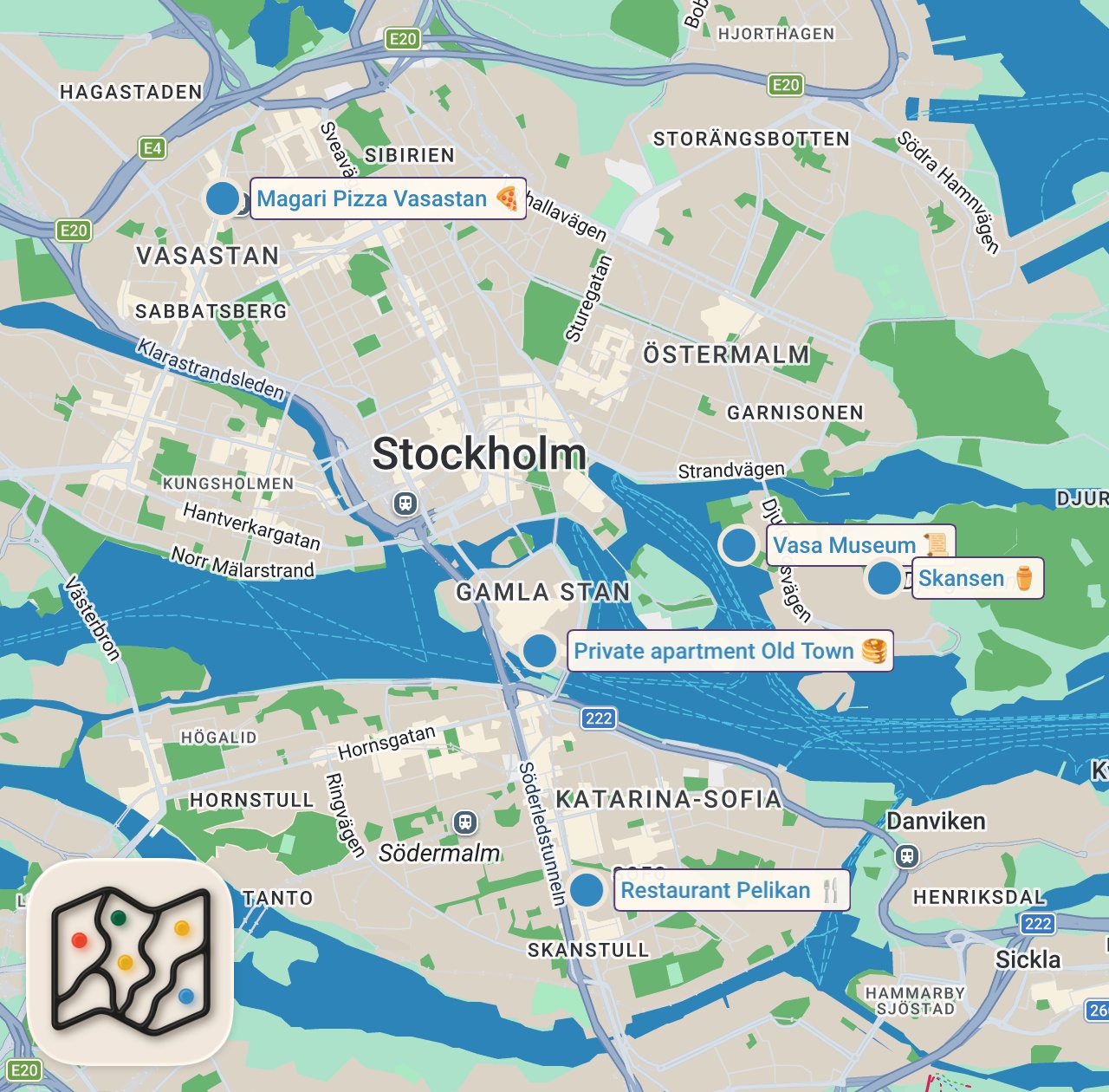 Map preview for SOĞUK! PAHALI!  UZAK! AMA SEVDİM! 😊 STOCKHOLM