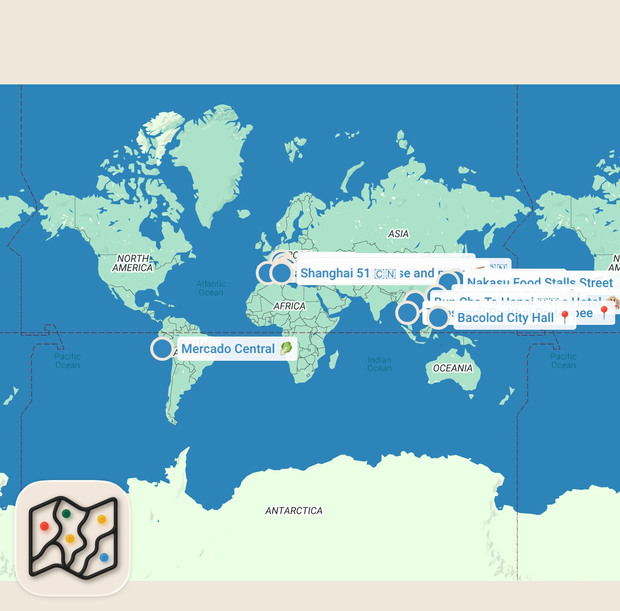 Map preview for I Tried EVERY Noodle in the World!!