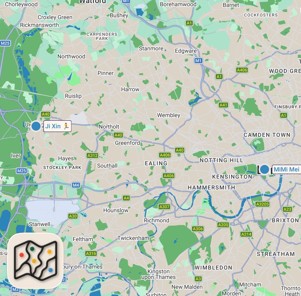 Map of 2 spots from $26 vs $502 Chinese Food