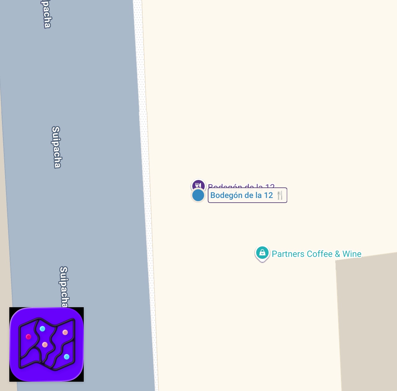 Map of 1 spots from We had the perfect matchday experience among La 12, the world's most intense fan group!