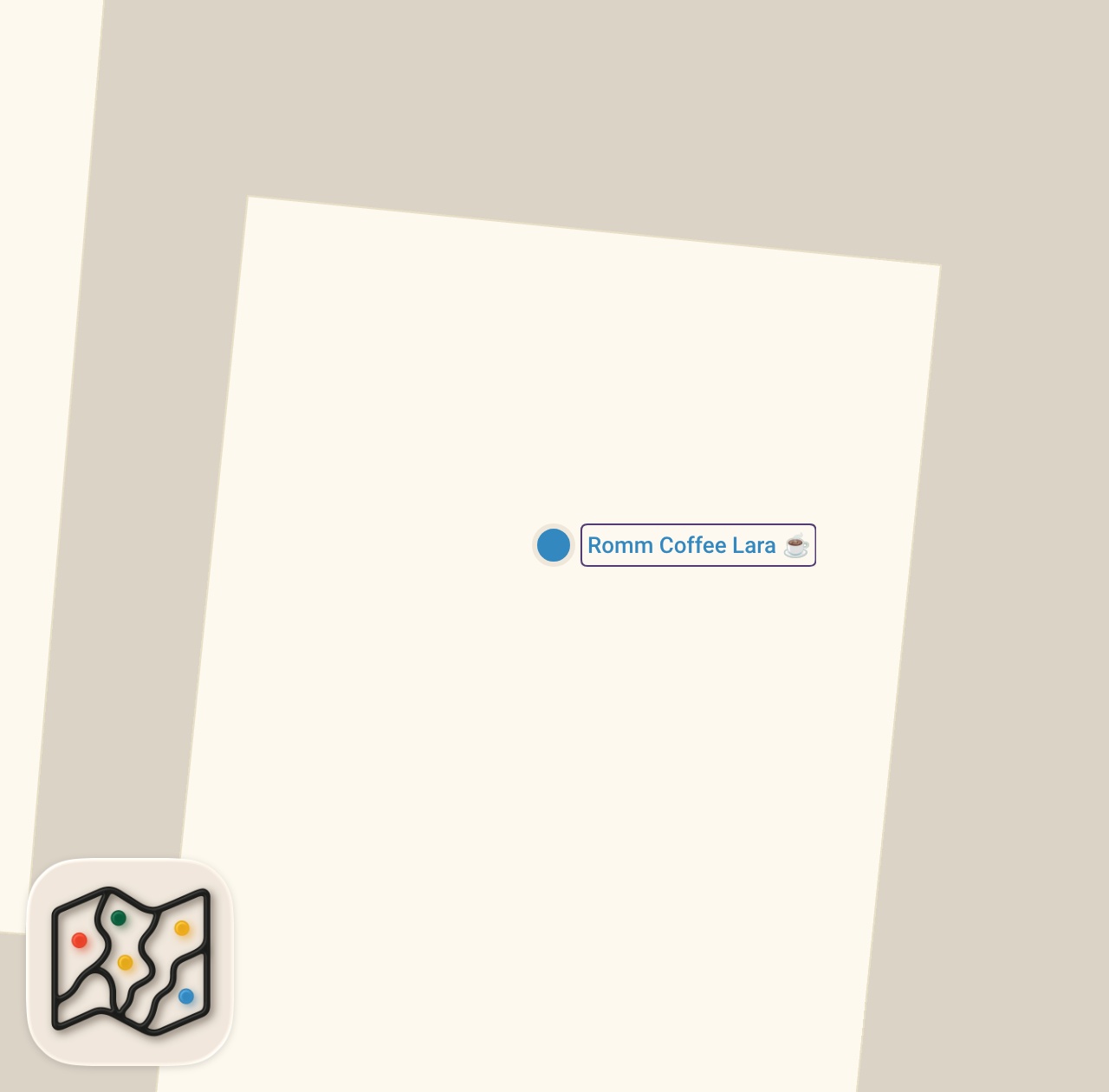 Map of 1 spots from Romm Coffee’den Ayrılıyorum