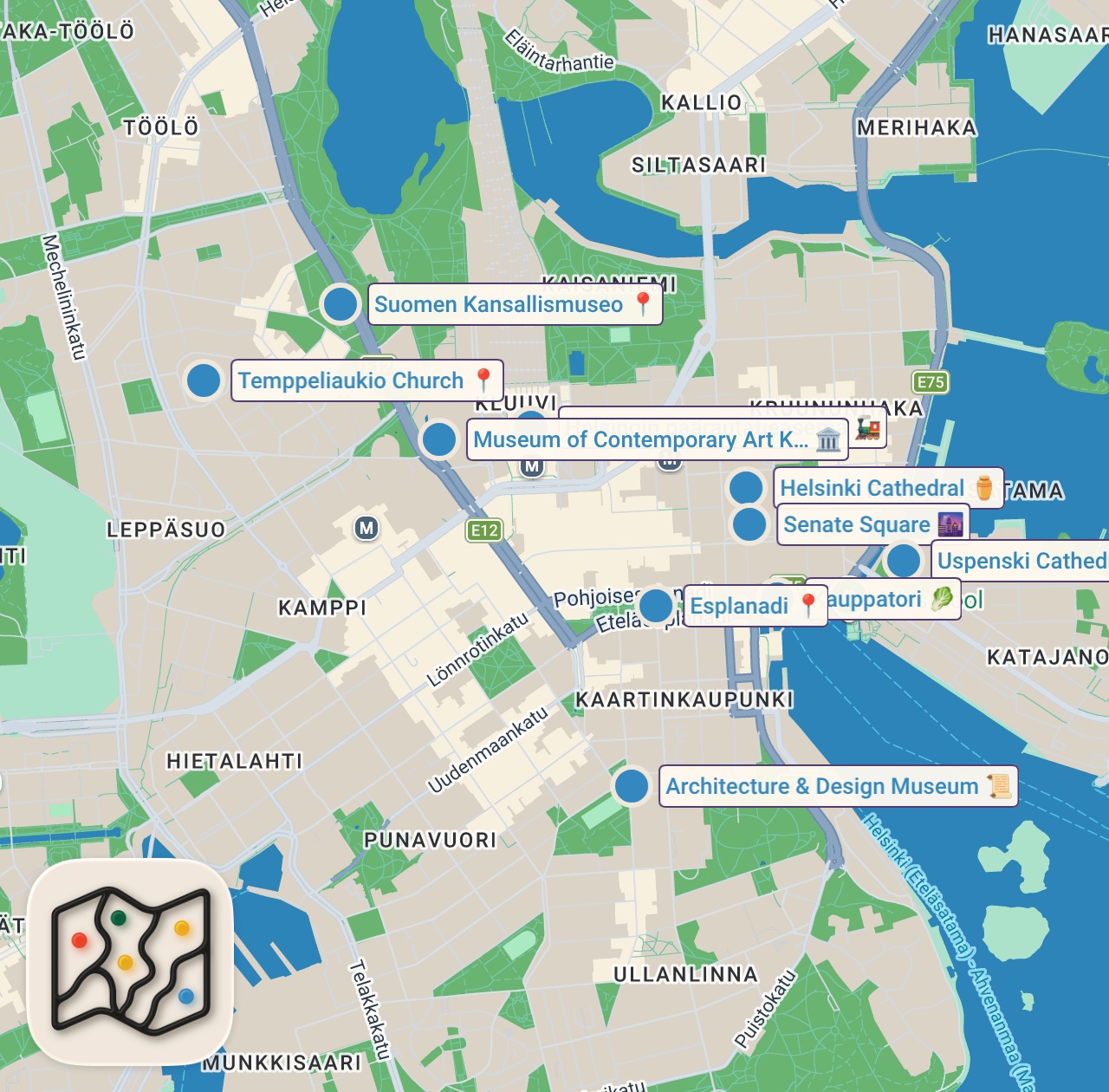 Map preview for The BEST (and worst) of Visiting Helsinki