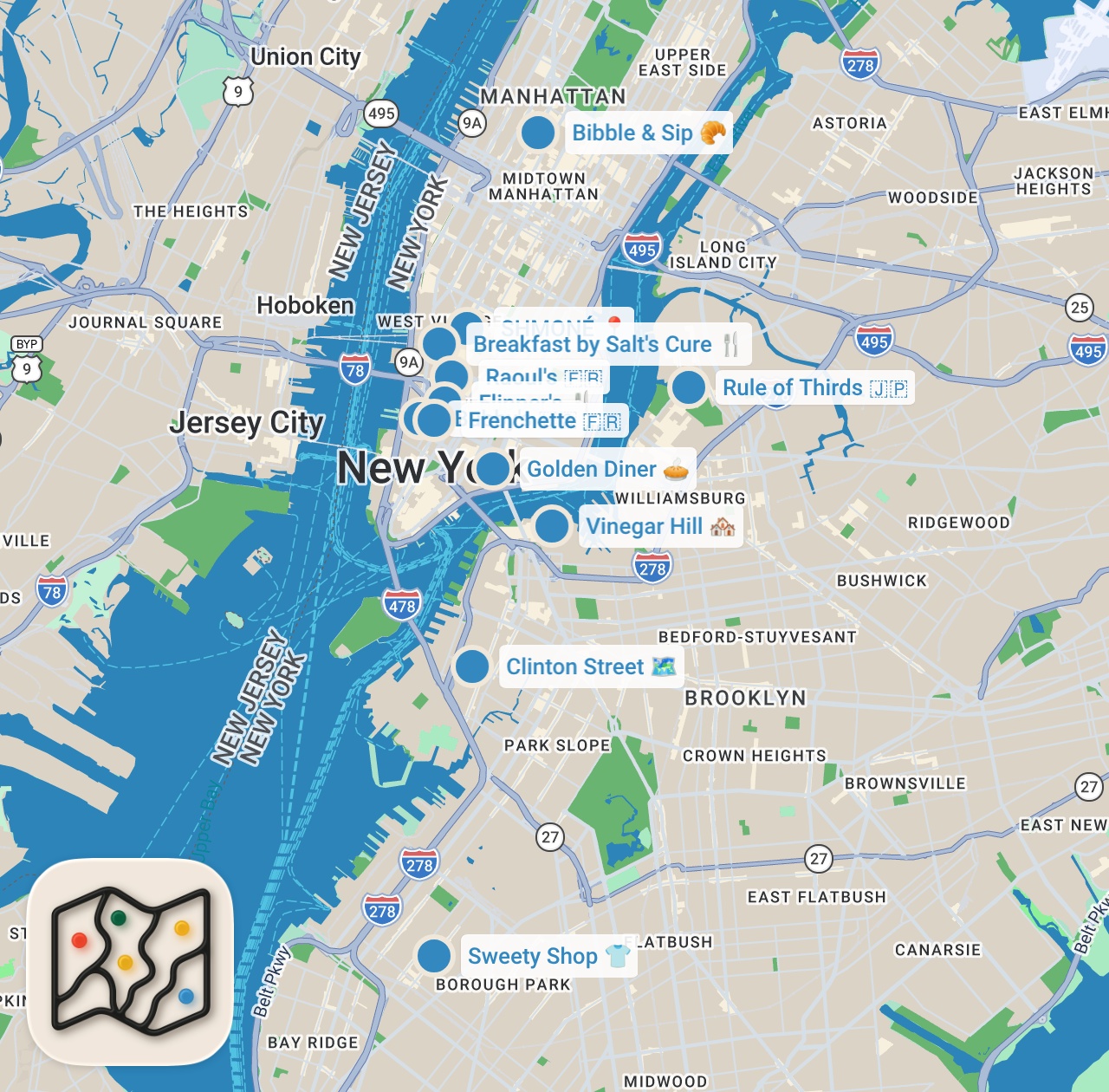Map preview for I tried every top pancake in NYC so you don’t have to #foodie #foodlover #nyc #pancake