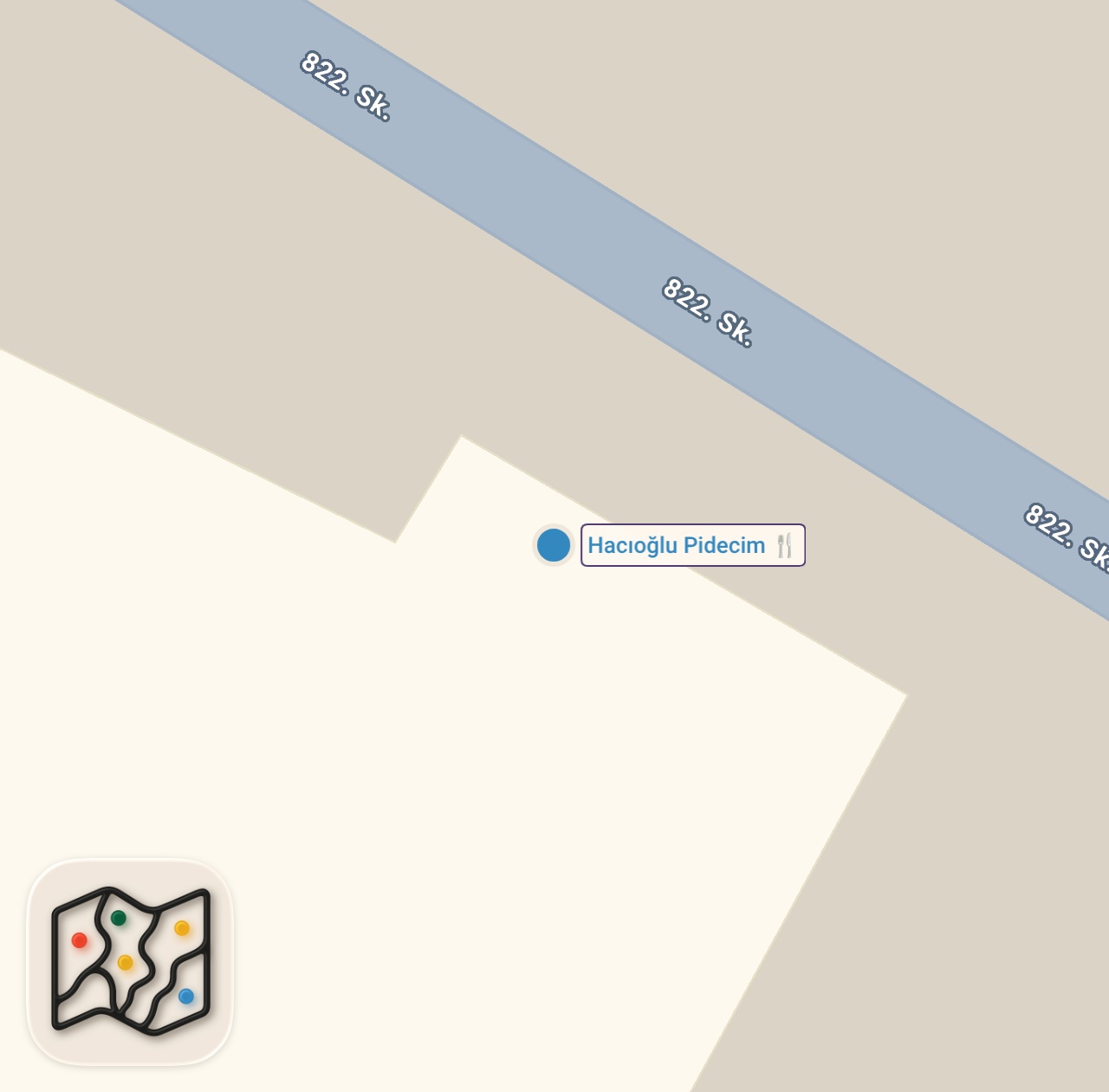 Map preview for BU LAHMACUN 140 TL 💵💵😊 | HACIOĞLU PİDECİM YENİGÜN