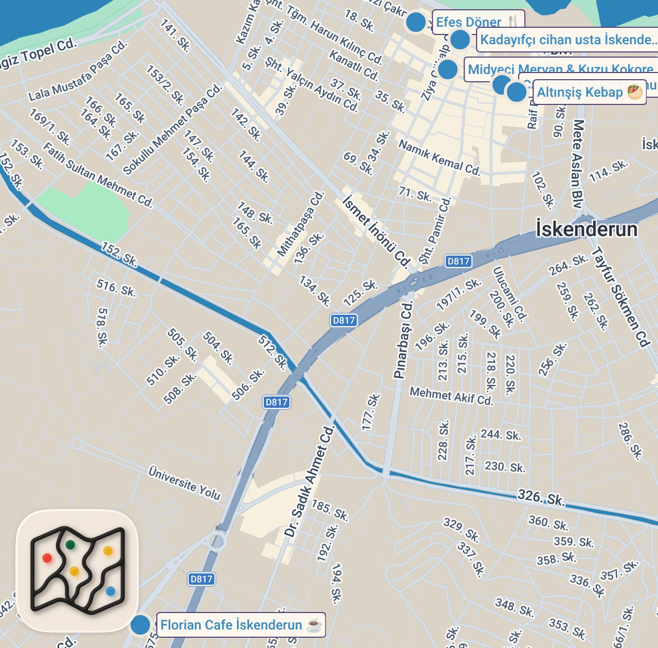 Map of 7 spots from 3 SAATTE 6000 TL SERİSİ!!!