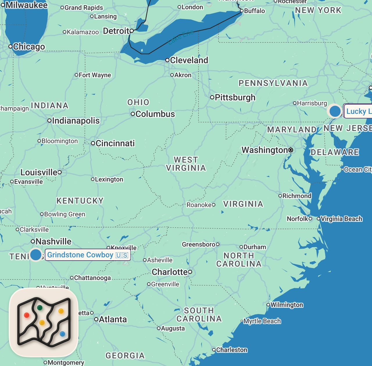 Map preview for Eating in Tennessee Smallest Town For 24 Hours...