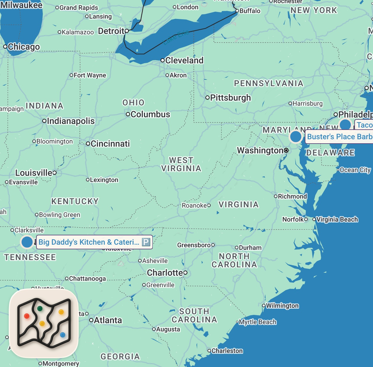 Map preview for Eating At SKETCHY Restaurants For 24 Hours... (Unbelievable) Part 5