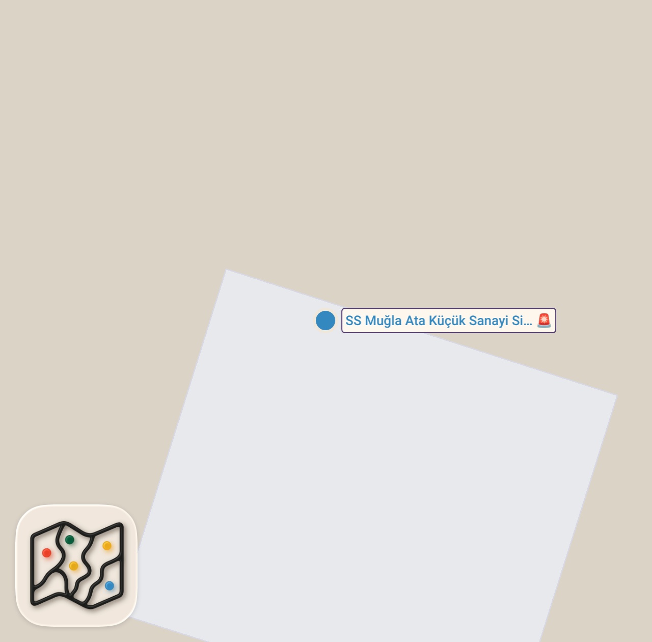 Map of 1 spots from Sanayide ekmek arası Kalamar Reklam