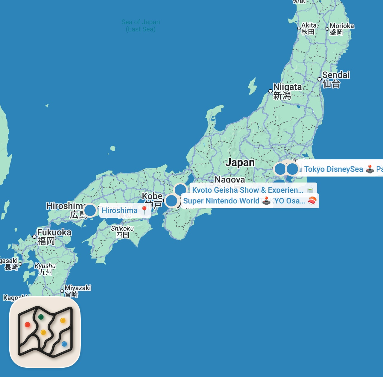 Map preview for I Tested Japan's Top eSIMs So You Don't Have To! 2026
