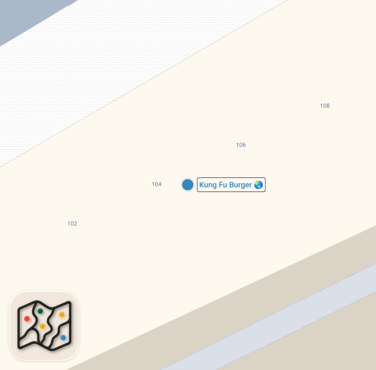 Map of 1 spots from Trying the viral Kung Fu Duck Burger 🤤