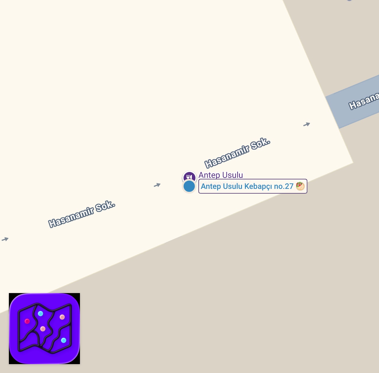 Map of 1 spots from Karaköy’de Gerçek Antep Kebabı: Ciğerden Zırh Kıymasına