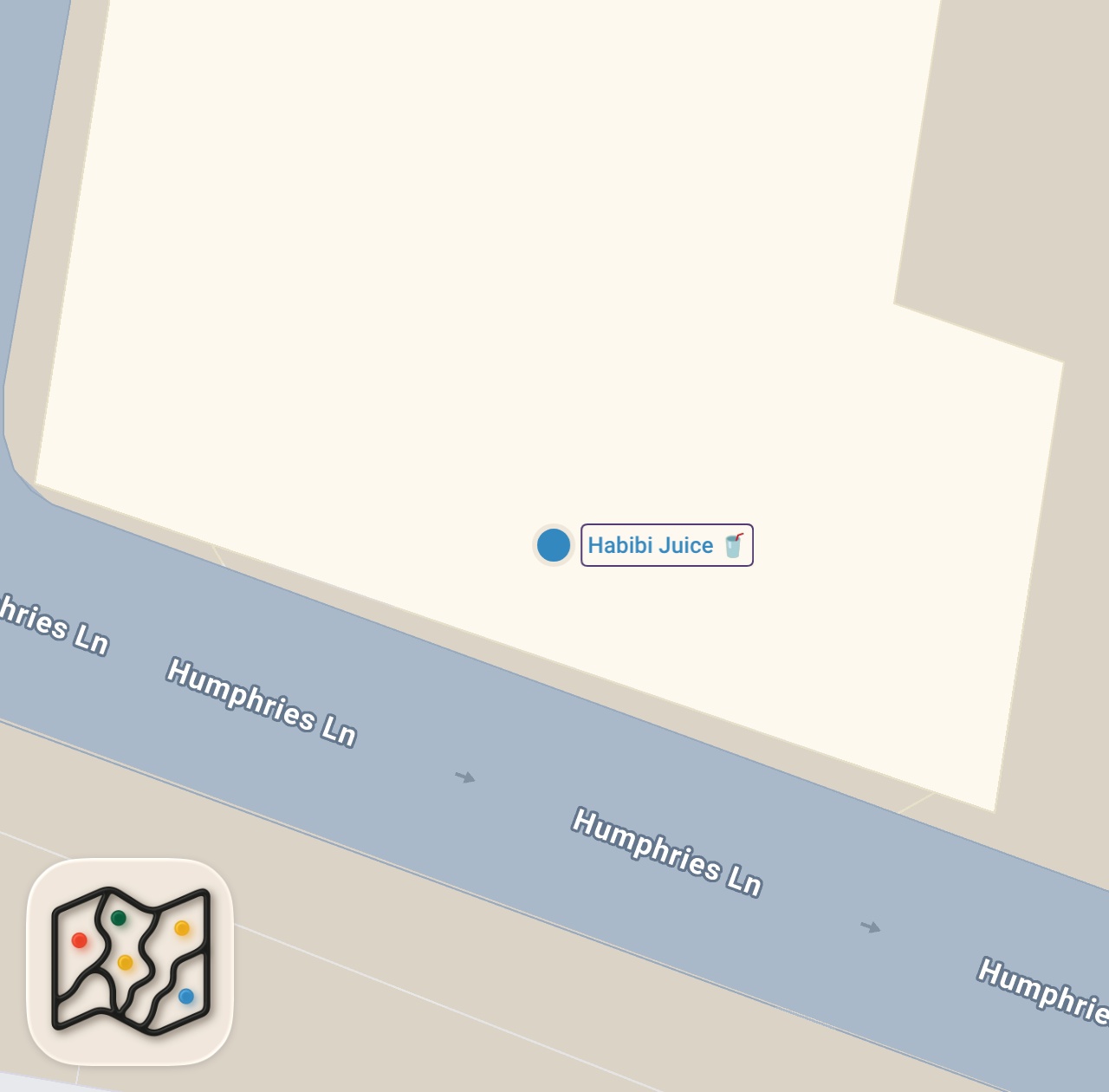 Map of 1 spots from FILLINGS LOCATED IN BOW #food #foodie #halalfood #indianfood #halal #streetfood #kunafa
