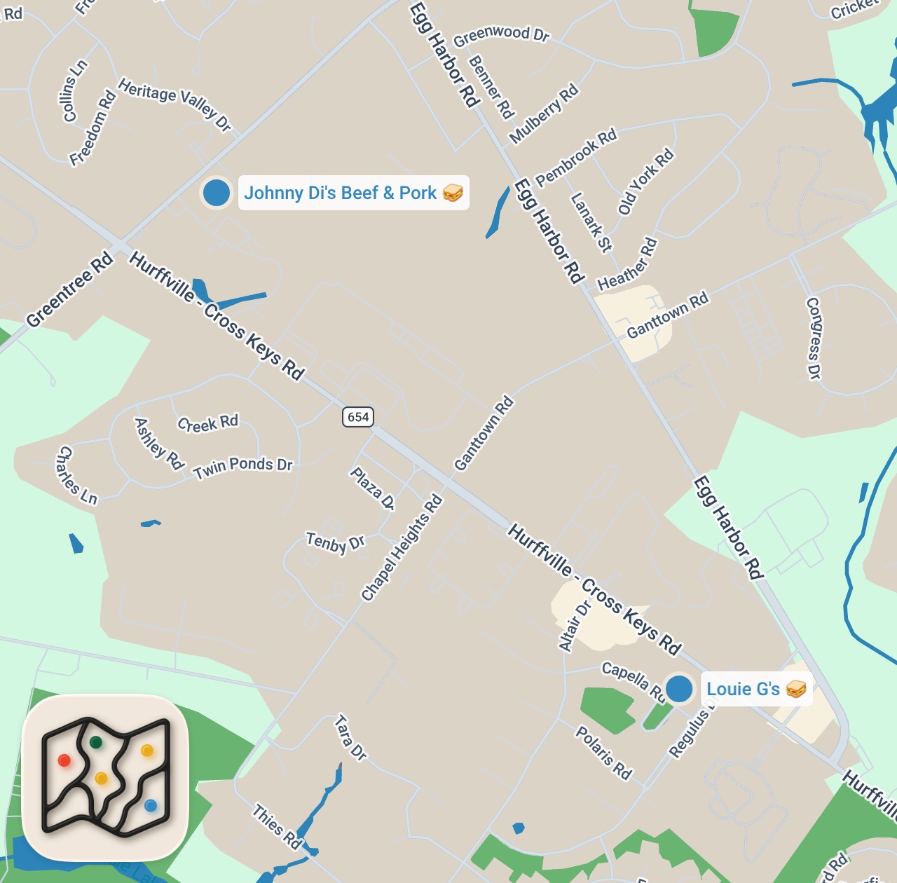 Map preview for South Jersey Gem! Johnny Di’s Beef & Pork ( Part 2)