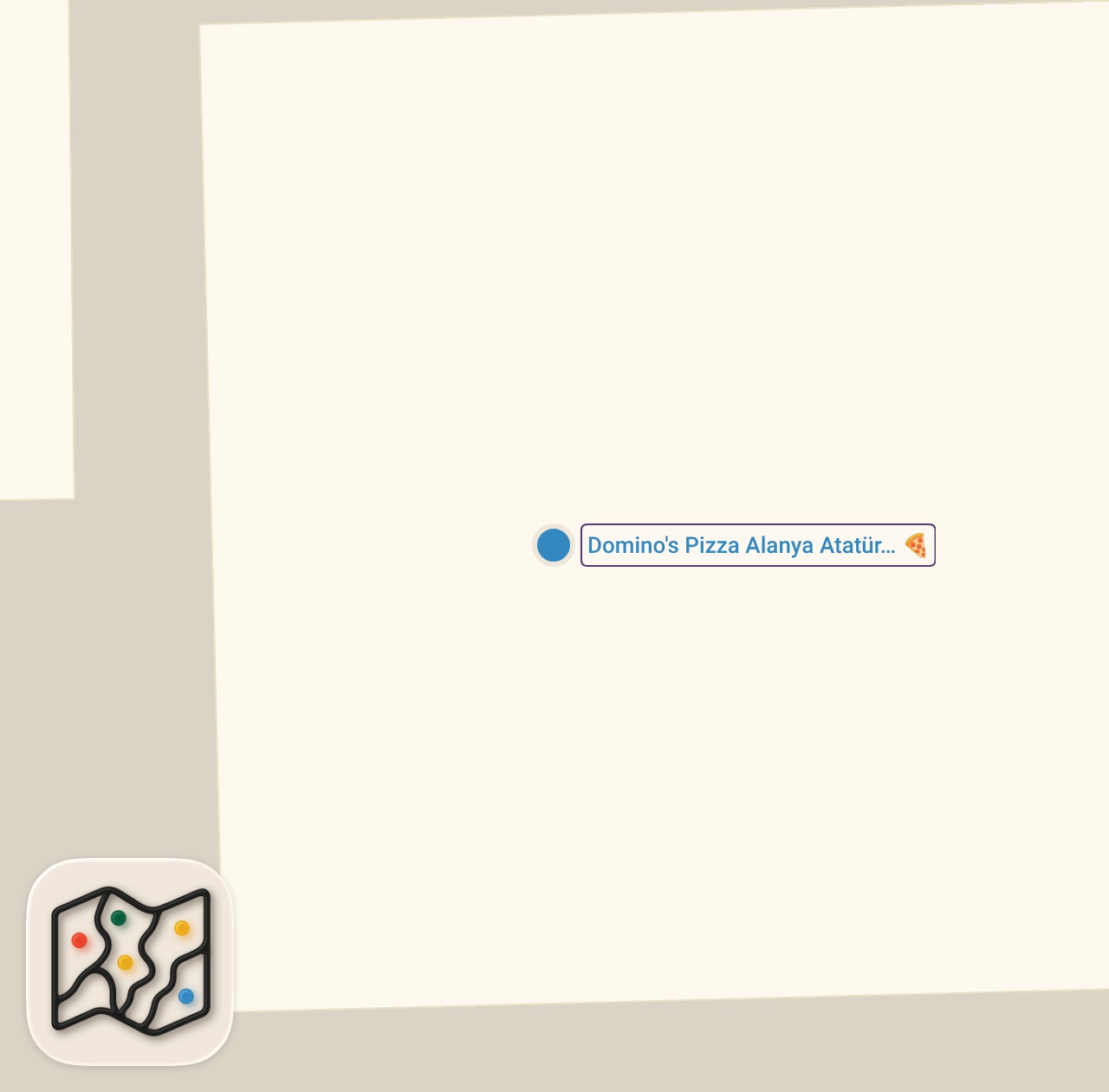 Map preview for DOMİNOS PİZZETTA TARİFİ!!!